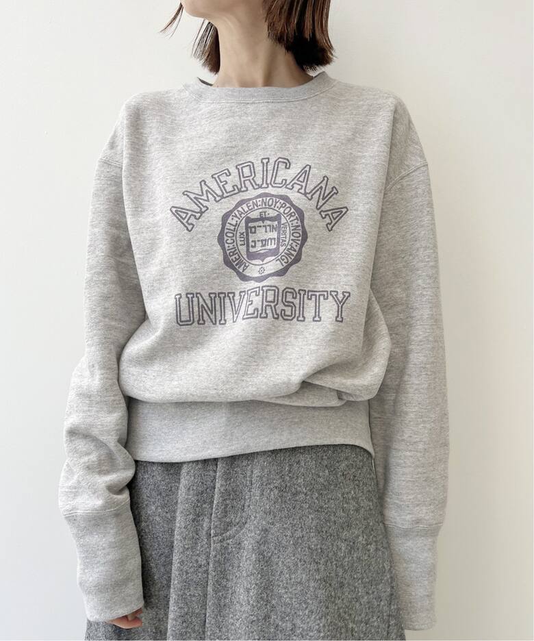 Americana/アメリカーナ】College C/N Sweat（パーカー）｜L 