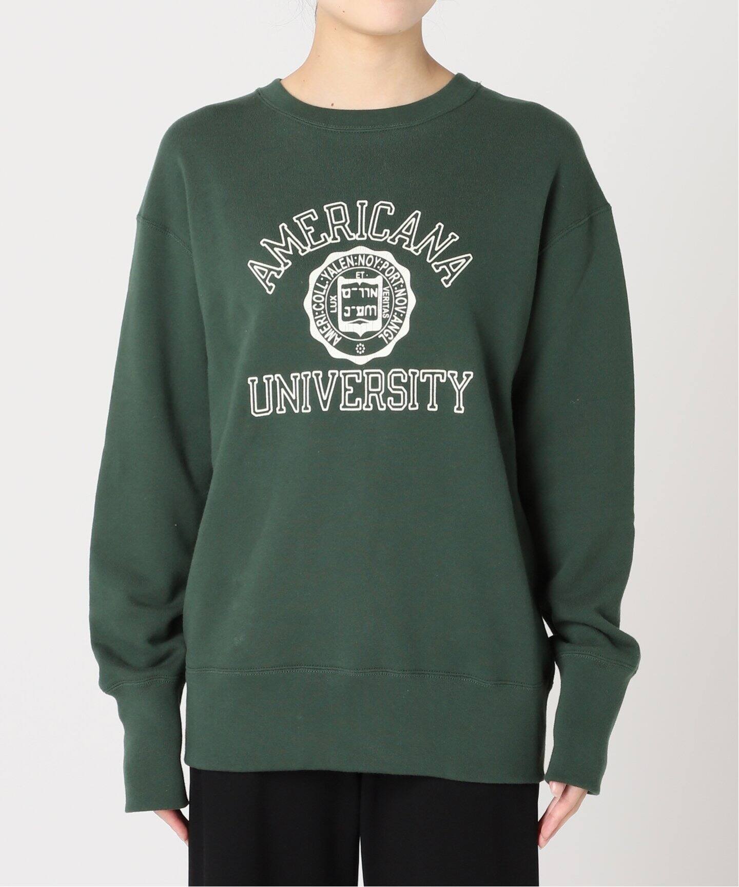 Americana/アメリカーナ】College C/N Sweat（パーカー）｜L 