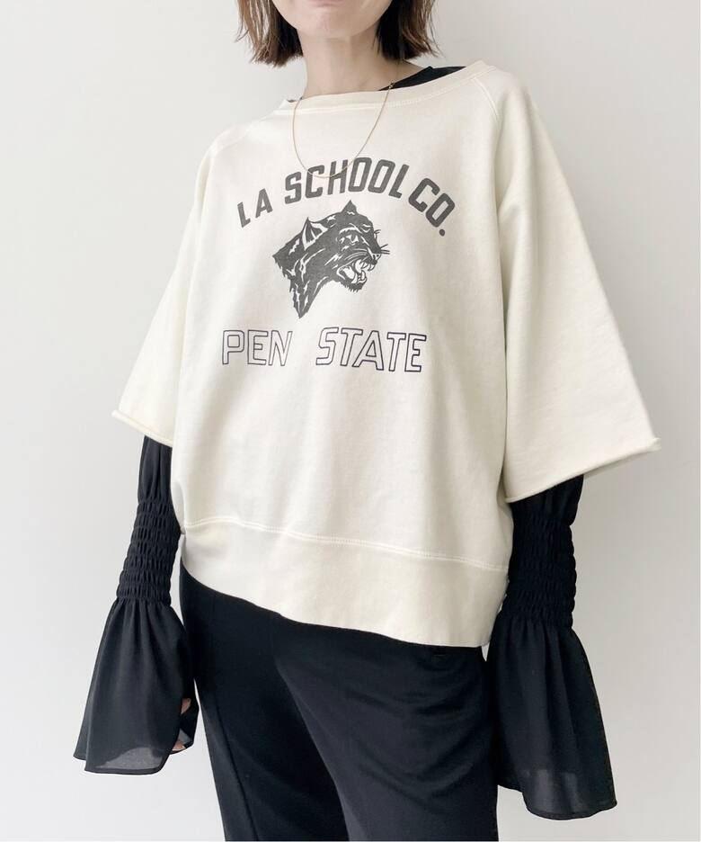 REMI RELIEF/レミレリーフ】Print Half Sleeve Sweat（Tシャツ 