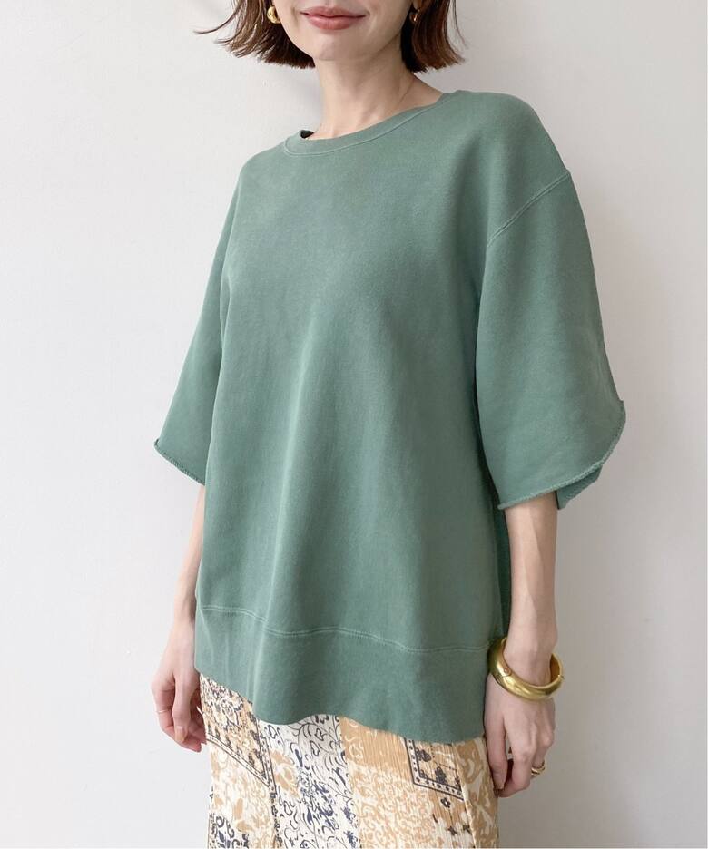 REMI RELIEF Cut Off Sleeve Sweat グリーン - トレーナー・スウェット