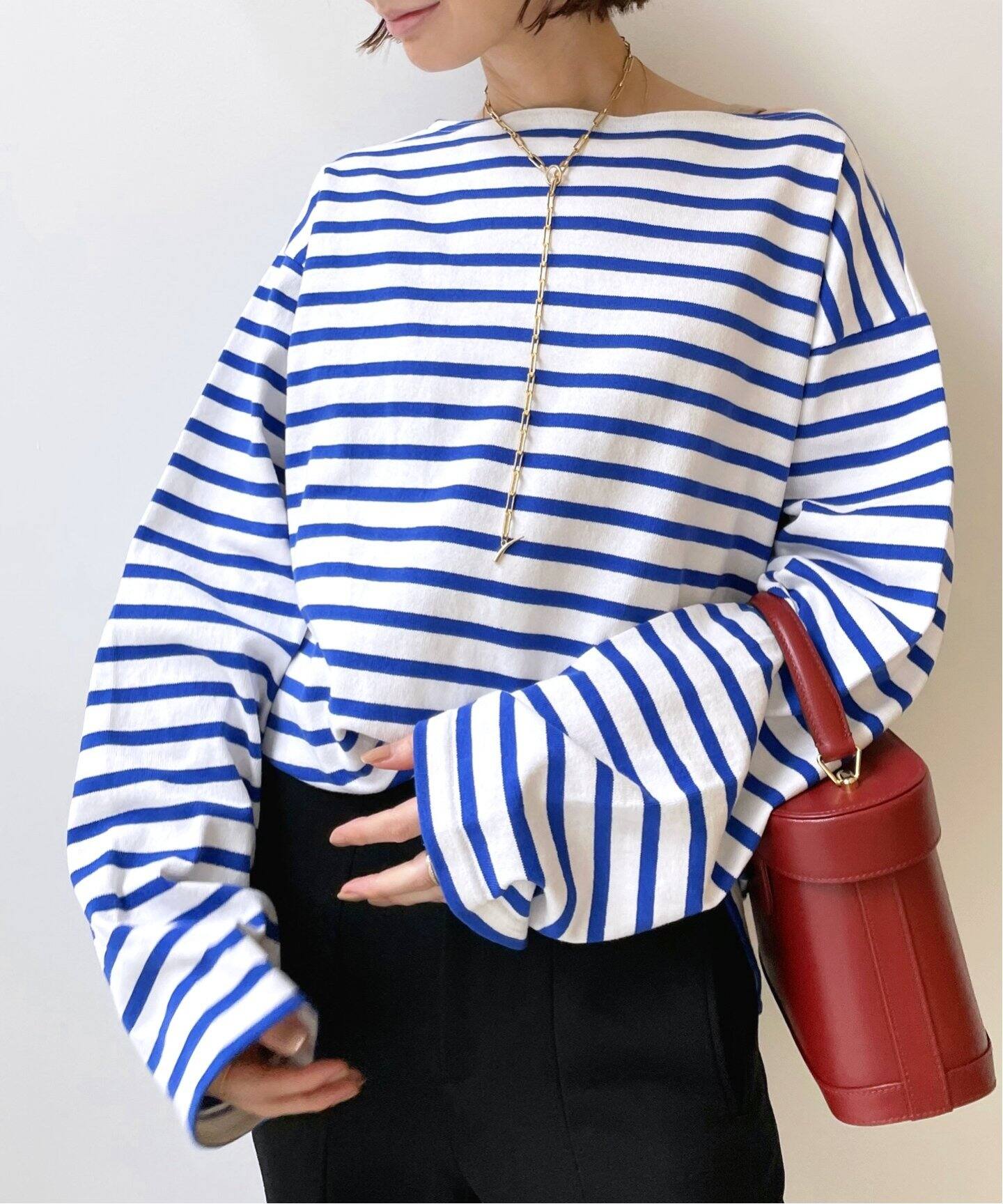 GOOD GRIEF!/グッドグリーフ】Border Tops（Tシャツ／カットソー）｜L 