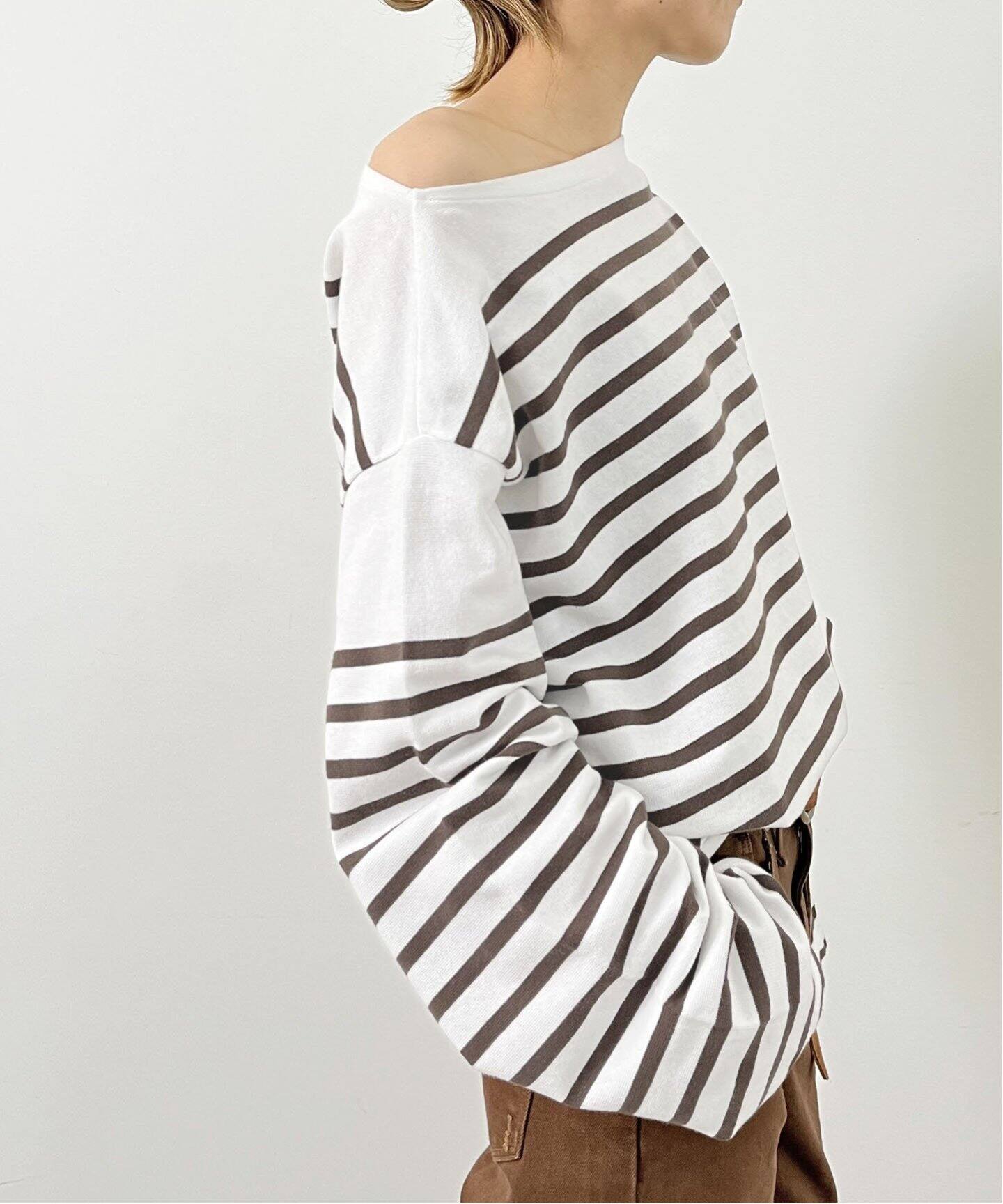 GOOD GRIEF!/グッドグリーフ】Border TOPS（Tシャツ／カットソー）｜L 