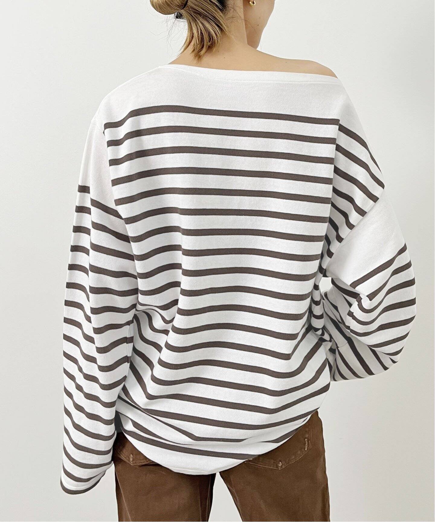 GOOD GRIEF!/グッドグリーフ】Border TOPS（Tシャツ／カットソー）｜L 