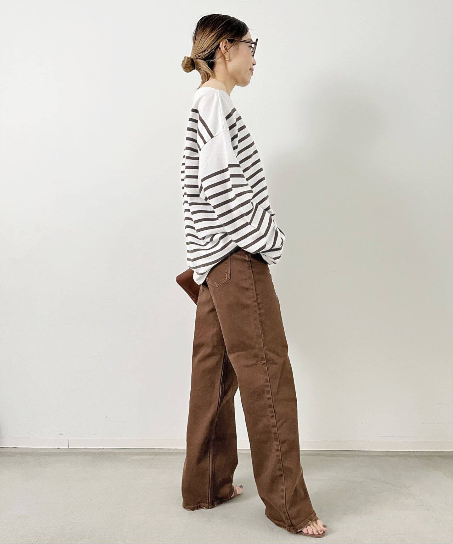 GOOD GRIEF!/グッドグリーフ】Border TOPS（Tシャツ／カットソー）｜L 