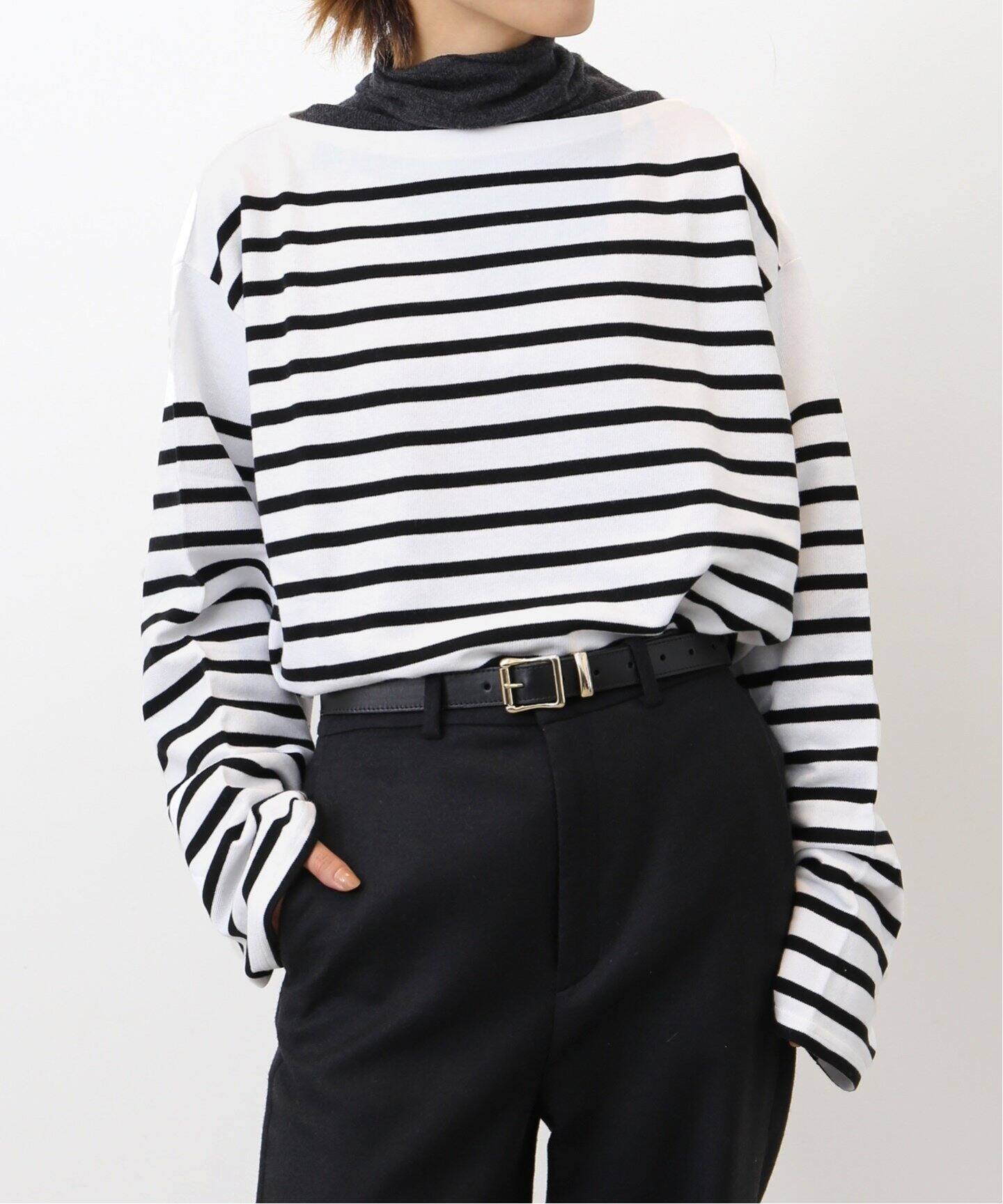 GOOD GRIEF!/グッドグリーフ】Border TOPS（Tシャツ／カットソー）｜L 