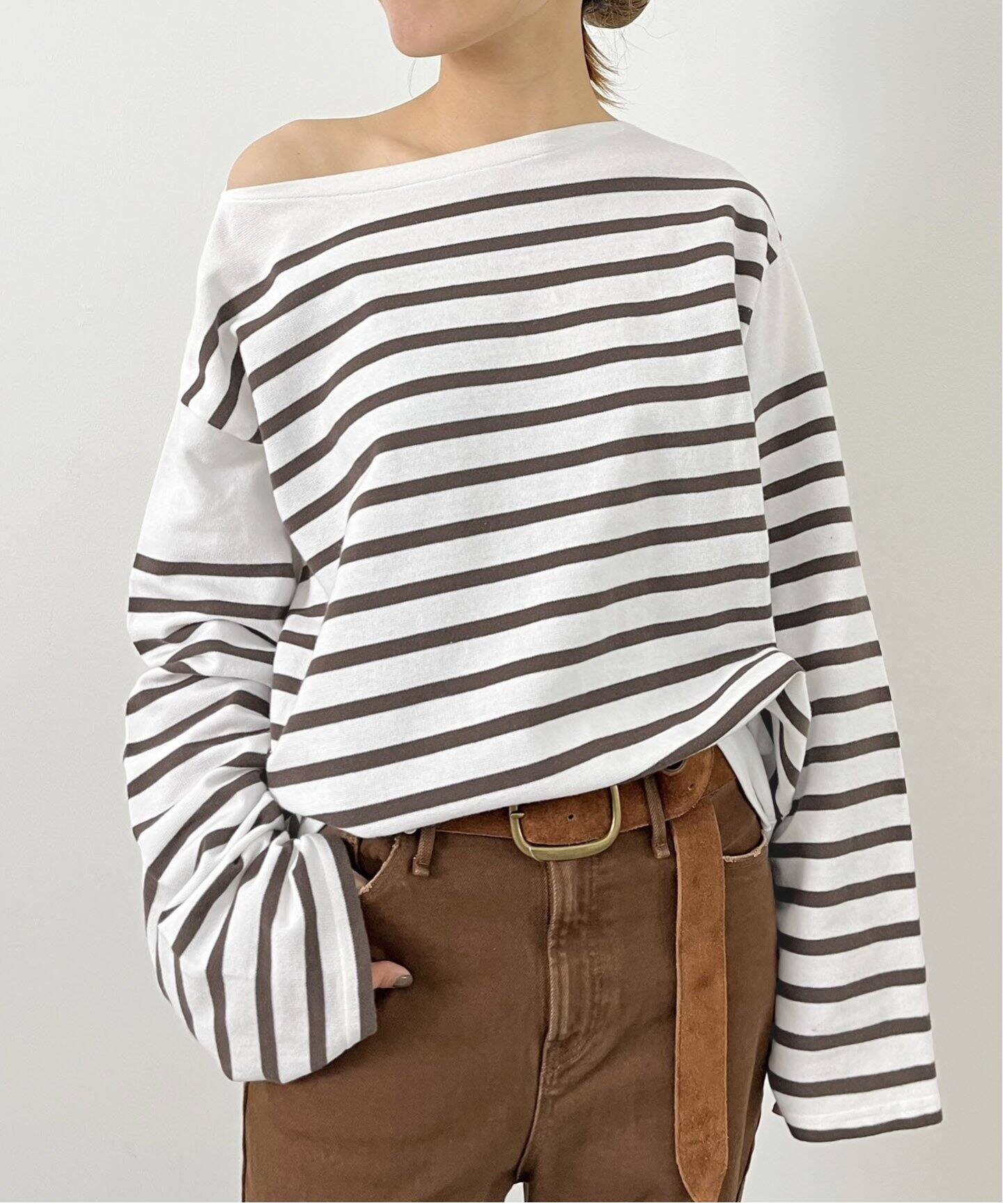 GOOD GRIEF!/グッドグリーフ】Border TOPS（Tシャツ／カットソー）｜L 