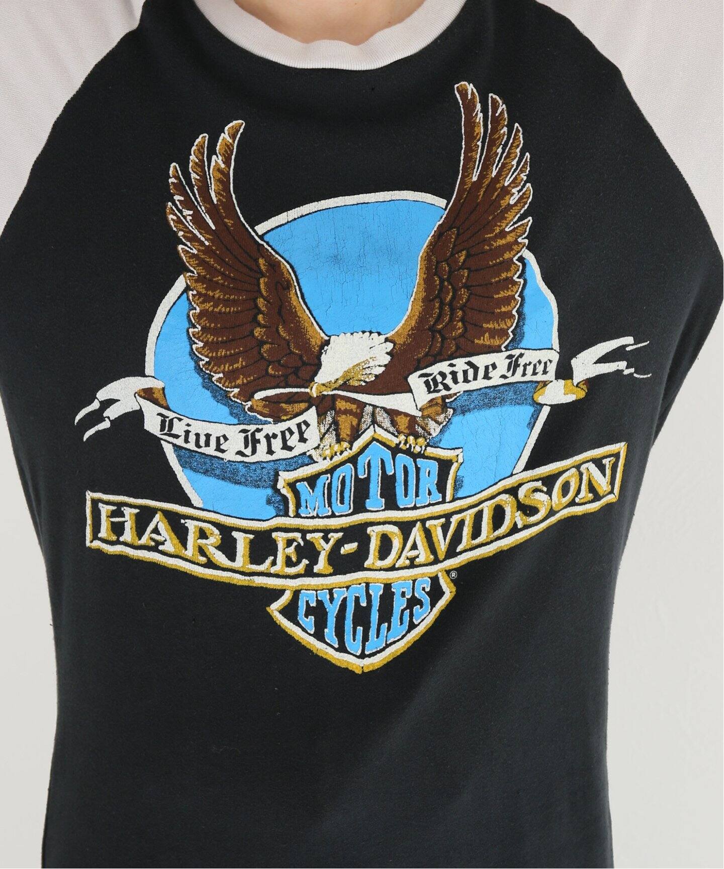 MADE WORN/メイドウォーン】HARLEY DAVIDSON Raglan sleeve（Tシャツ 