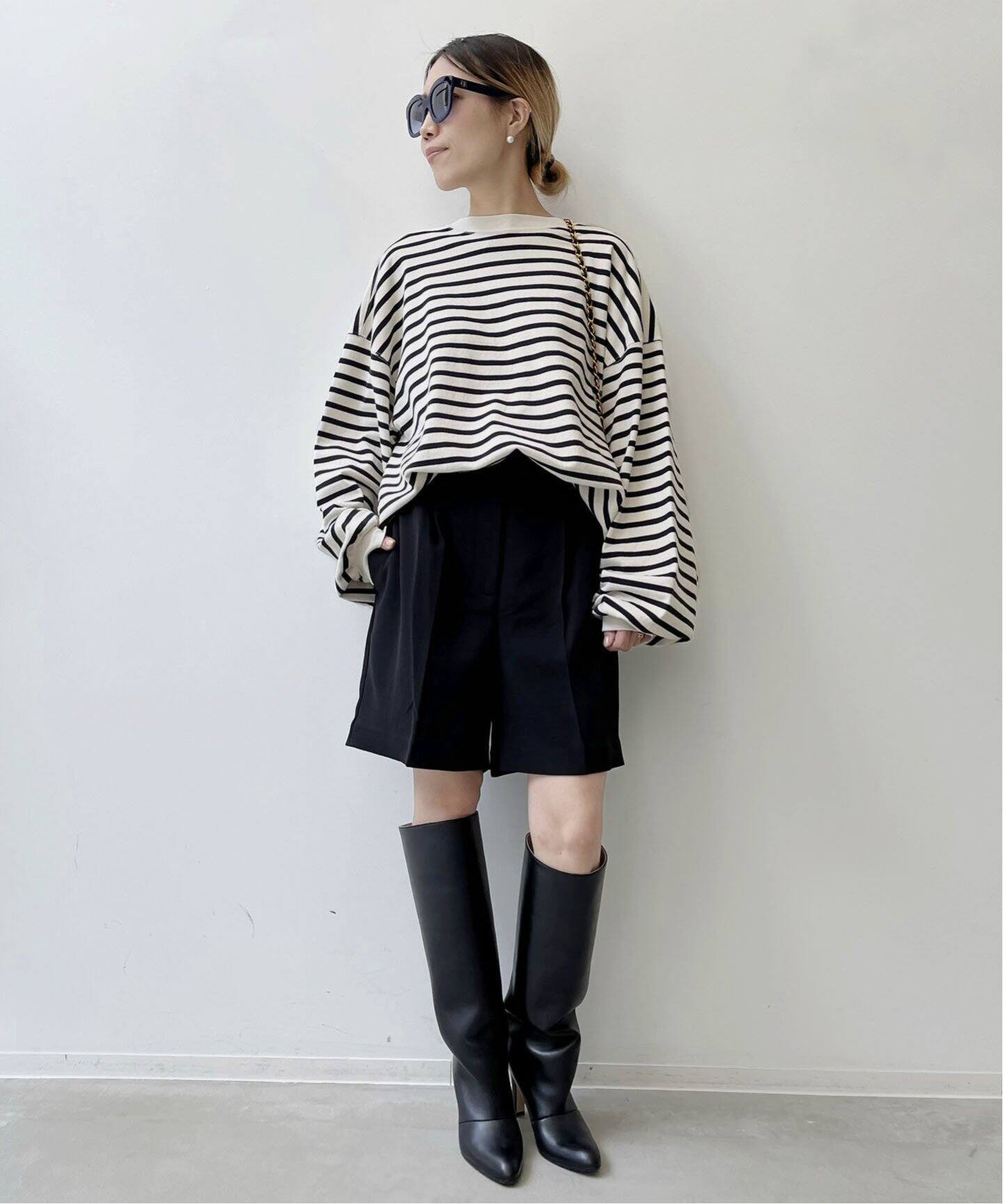 REMI RELIEF/レミレリーフ】Border L/S T-SH（Tシャツ／カットソー 