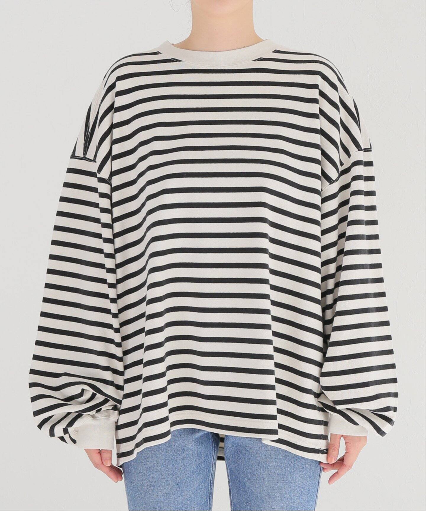 REMI RELIEF/レミレリーフ】Border L/S T-SH（Tシャツ／カットソー 