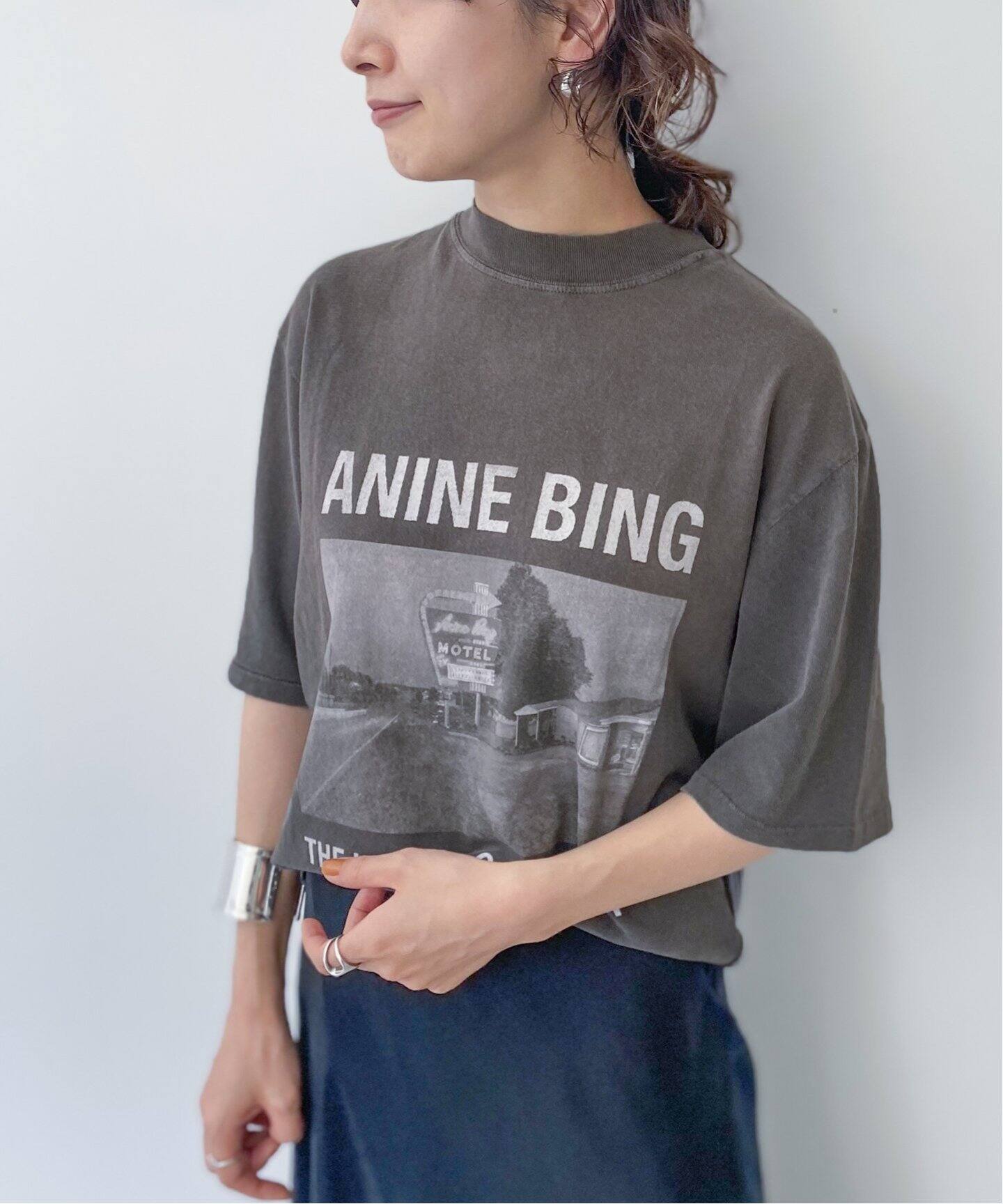 ANINE BING/アニービン】 T-SH（Tシャツ／カットソー）｜L