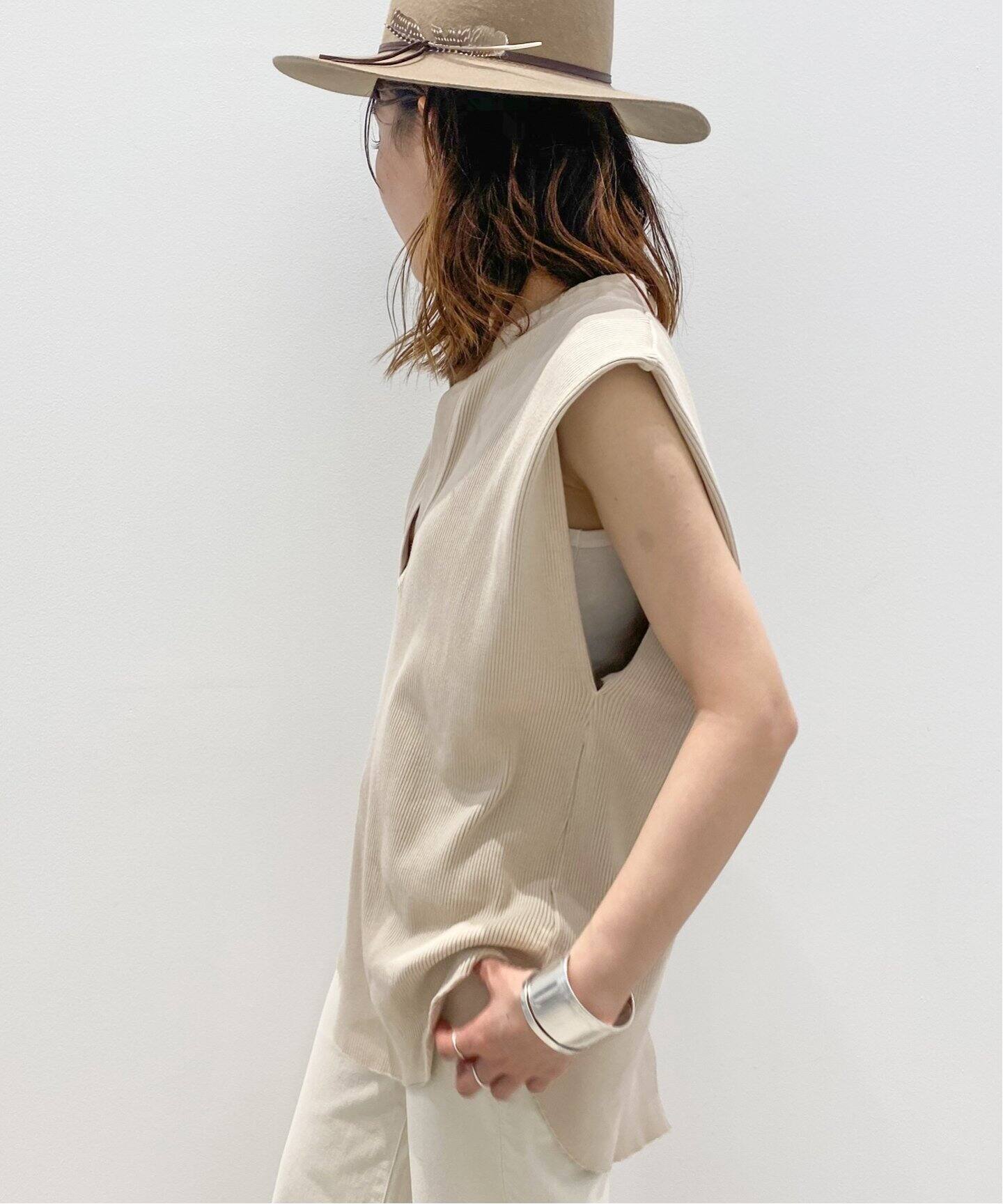 R JUBILEE / アールジュビリー】Big Rib Henly Neck Tops（Tシャツ 