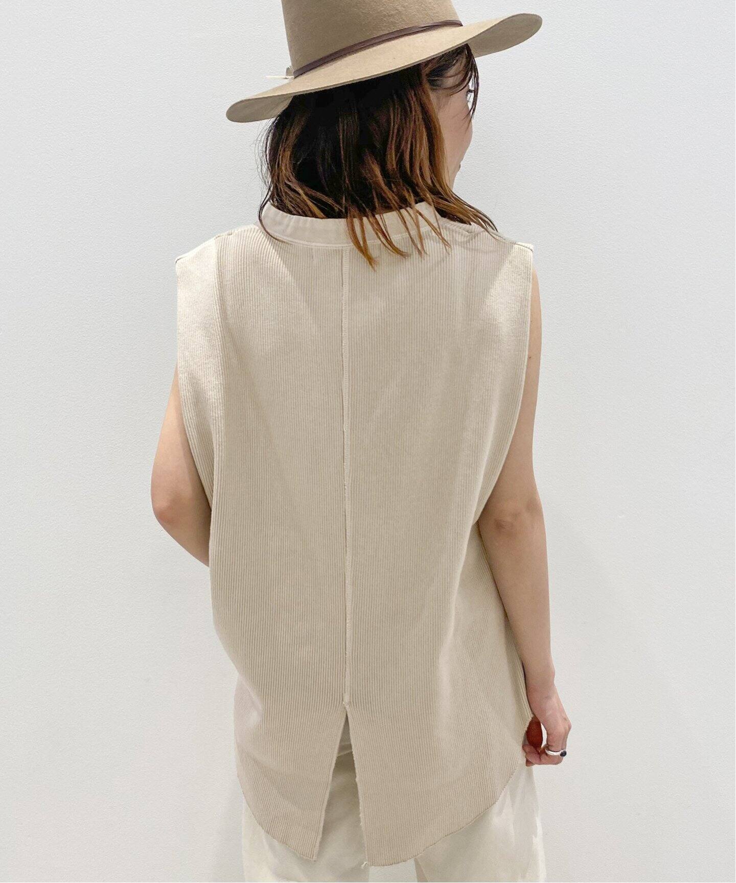 R JUBILEE / アールジュビリー】Big Rib Henly Neck Tops（Tシャツ 