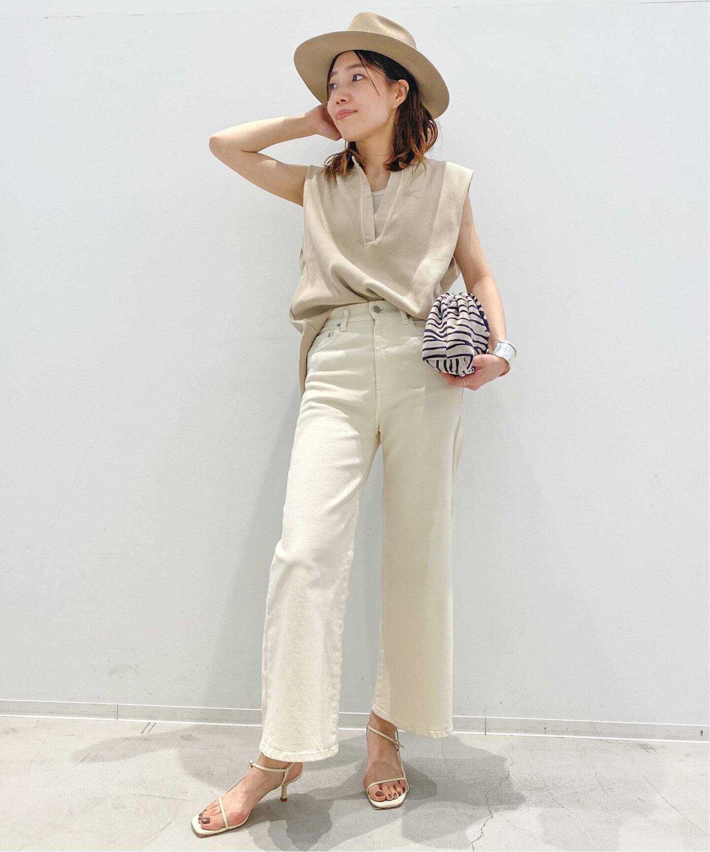 R JUBILEE / アールジュビリー】Big Rib Henly Neck Tops（Tシャツ 