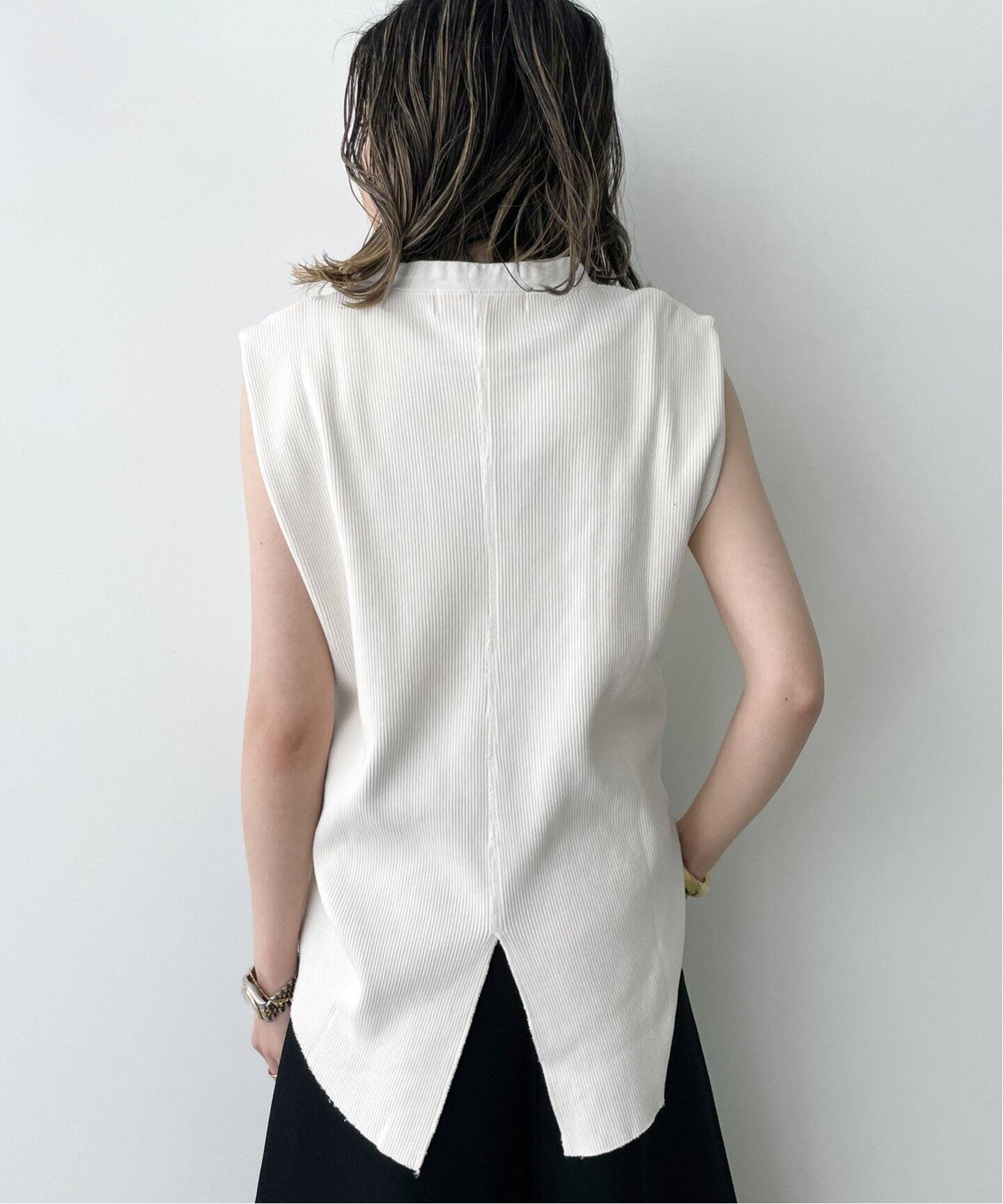 R JUBILEE / アールジュビリー】Big Rib Henly Neck Tops（Tシャツ 