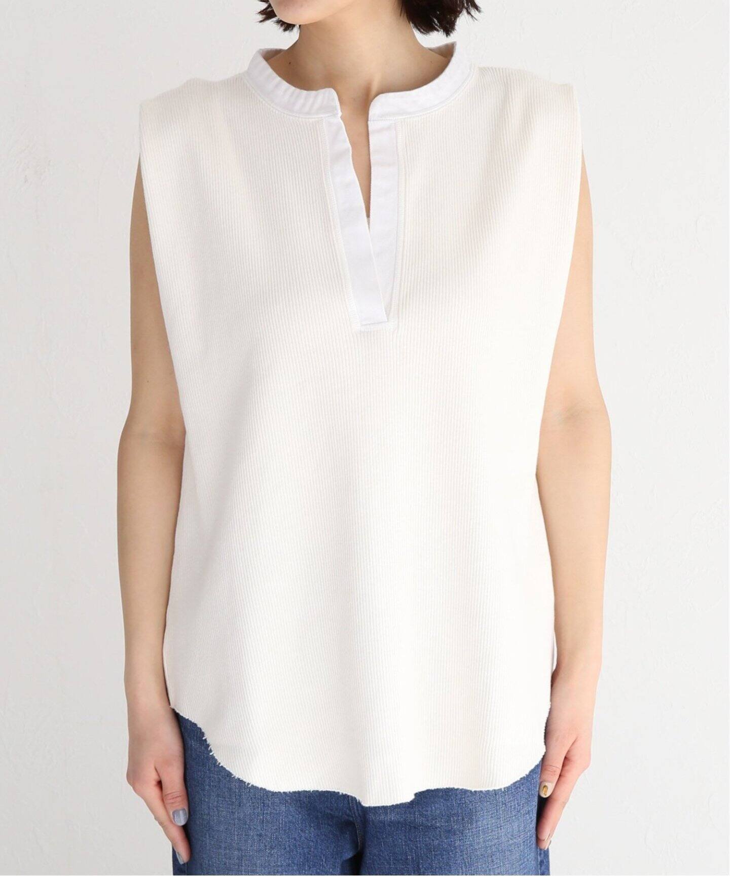 R JUBILEE / アールジュビリー】Big Rib Henly Neck Tops（Tシャツ 