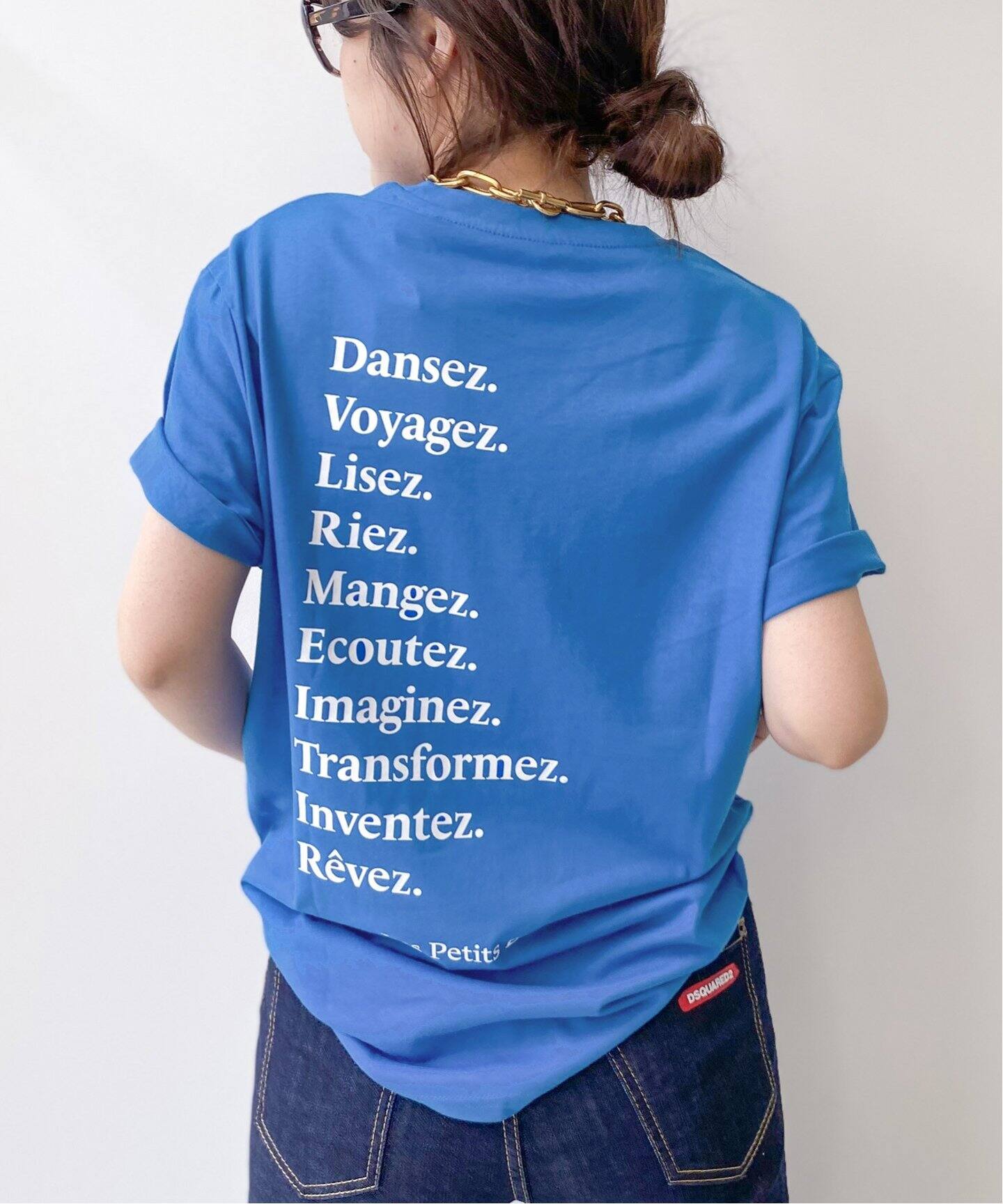 Les Petits Basics / ルベーシック】Royal BLUE LOGO Tee（Tシャツ  