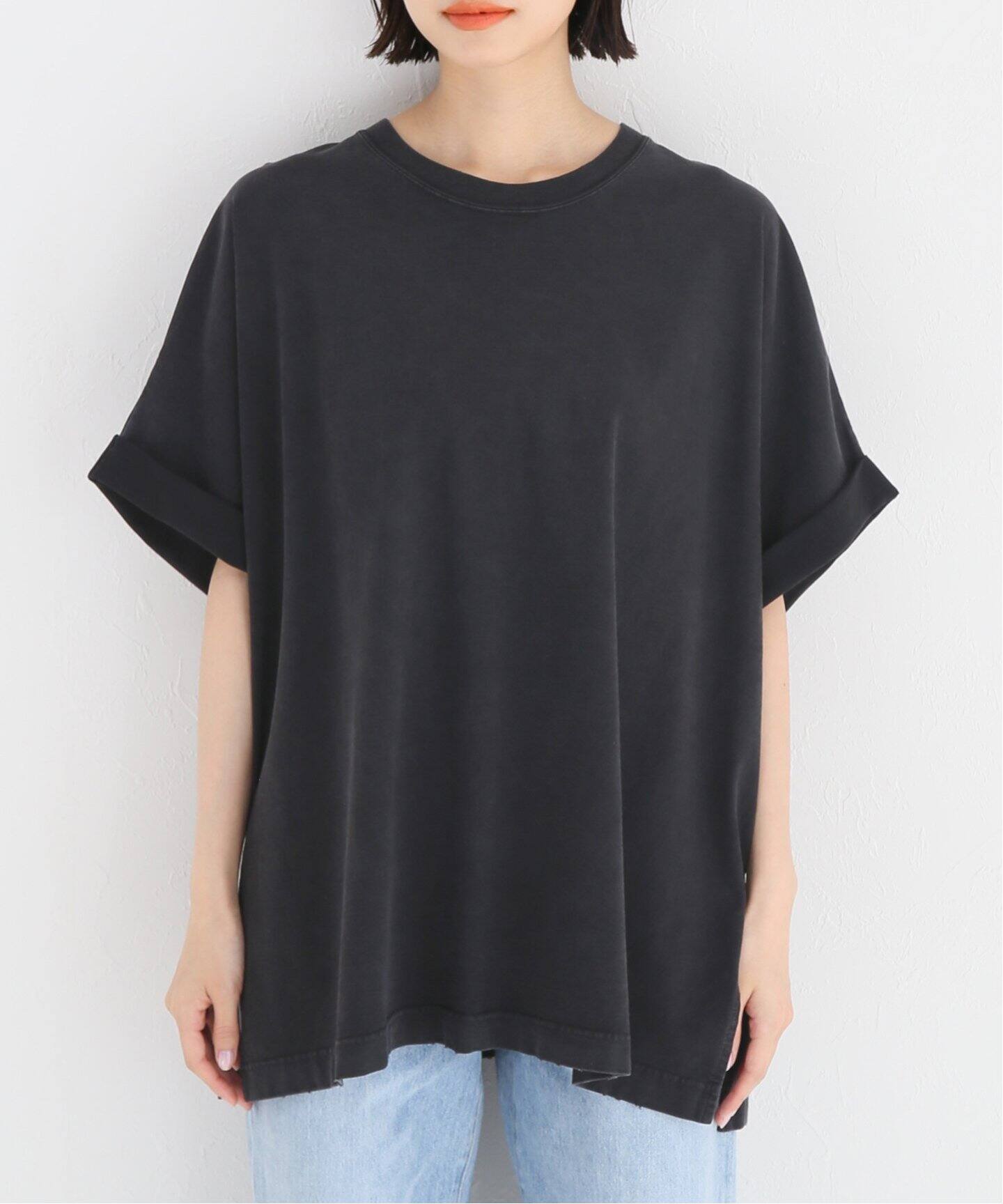 R JUBILEE/アール ジュビリー】roll up over size tee（Tシャツ 