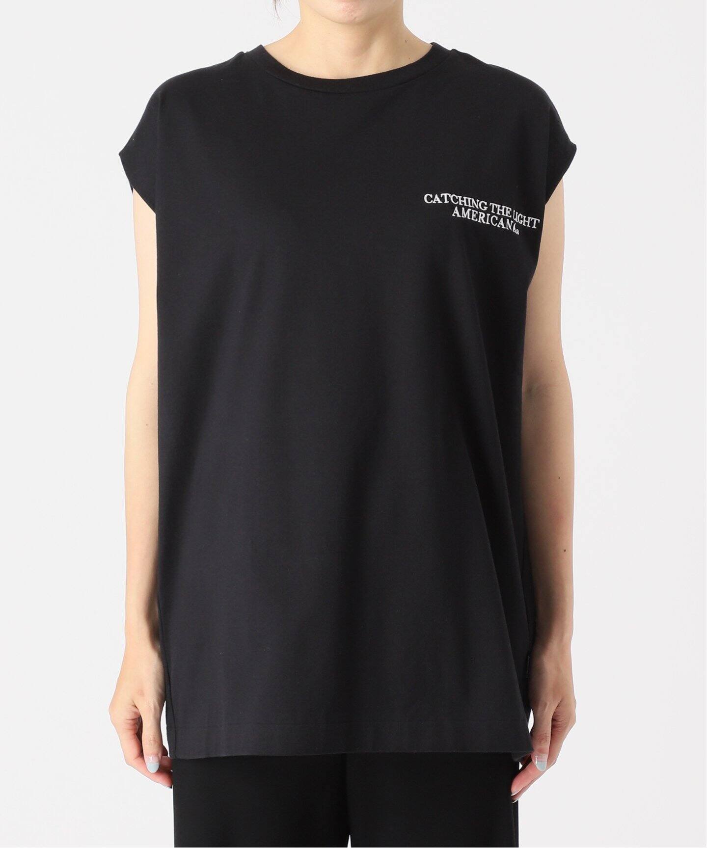 AMERICANA/アメリカーナ】エンブロイダリーTシャツ（Tシャツ 