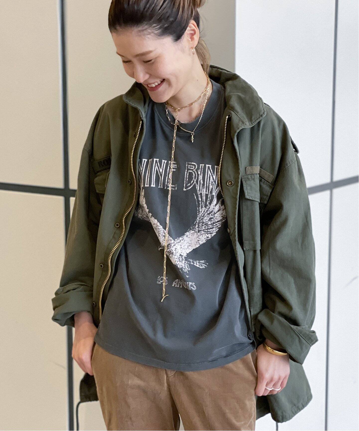 ANINE BING/アニービン】 EAGLE print Tシャツ（Tシャツ／カットソー  