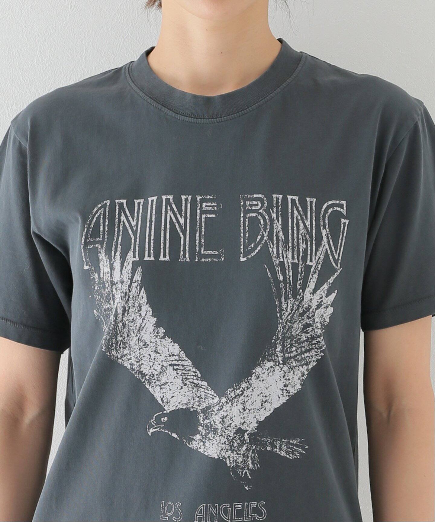 ANINE BING/アニービン】 EAGLE print Tシャツ（Tシャツ／カットソー  