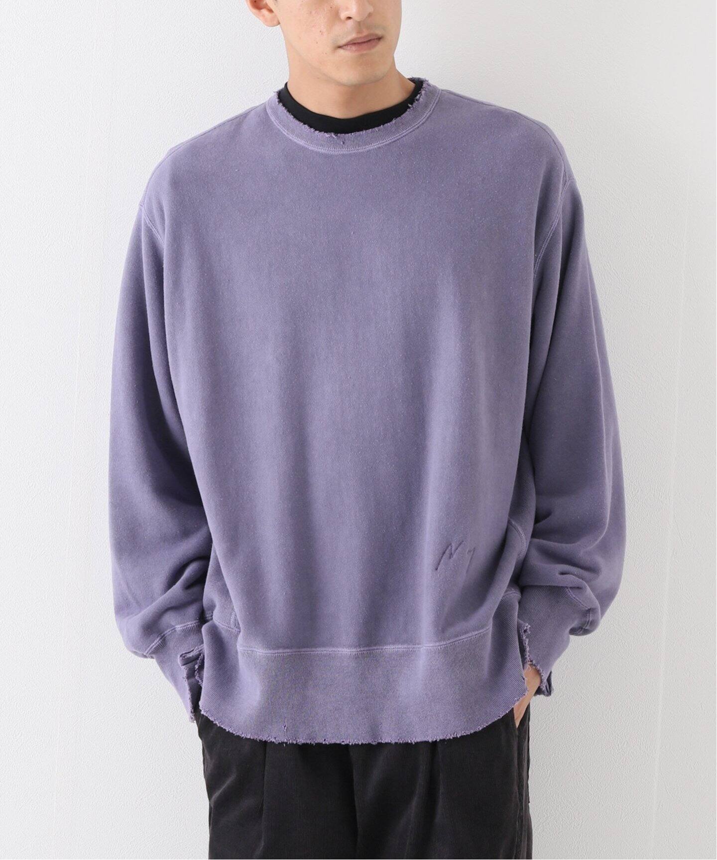 ANCELLM / アンセルム】DAMAGE SWEAT SHIRT（Tシャツ／カットソー 