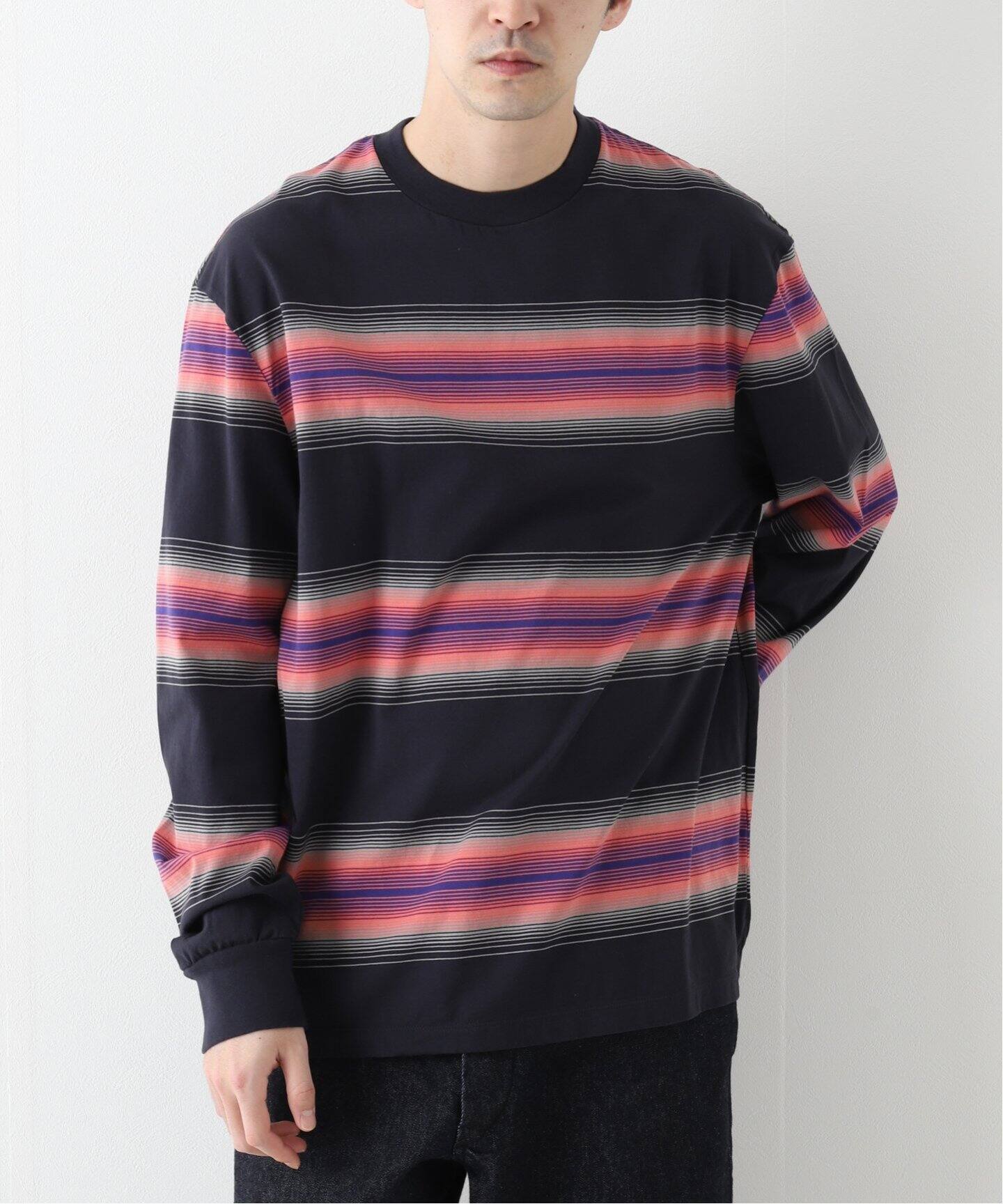 UNUSED / アンユーズド】US2185 OMBRE BORDER L/S（Tシャツ 