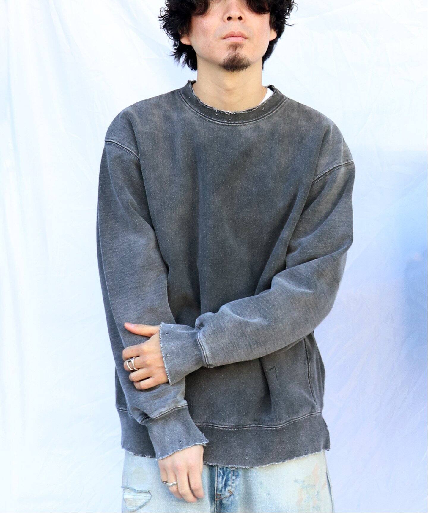 ancellm アンセルム ダメージスウェット