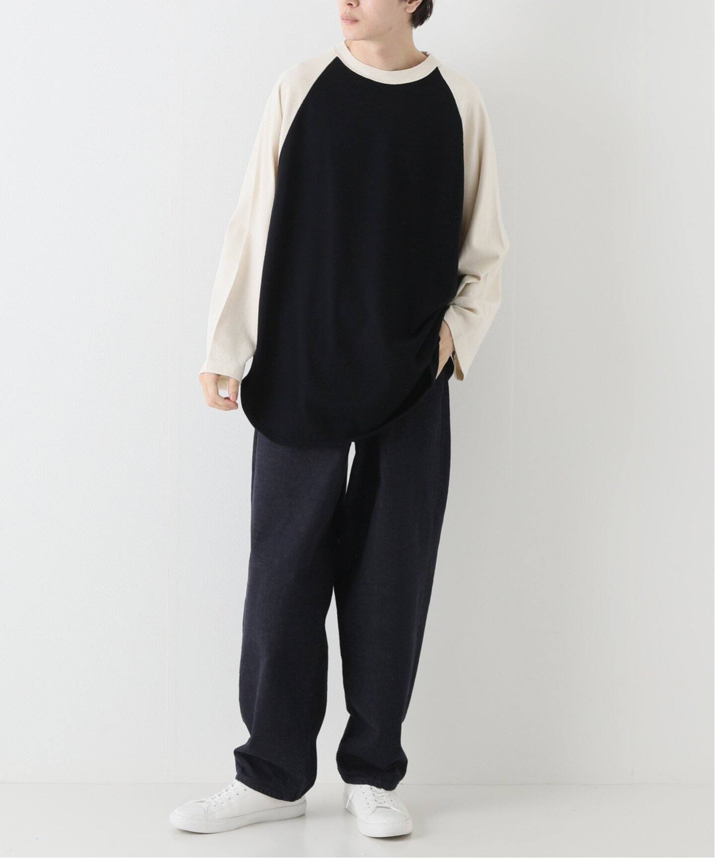 blurhms / ブラームス】SILK COTTON BASEBALL TEE（Tシャツ 