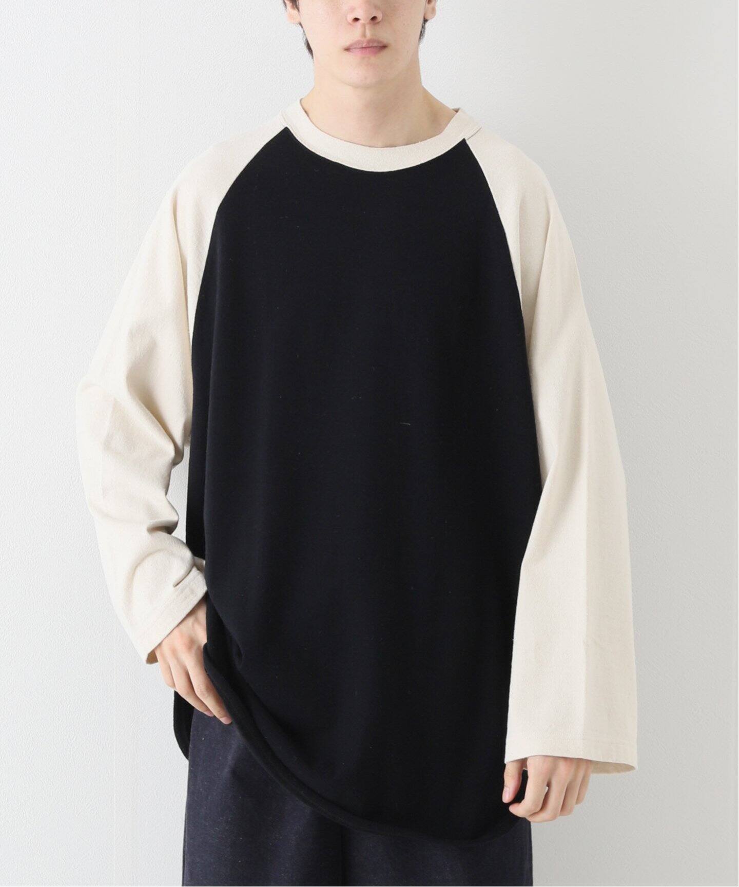 blurhms / ブラームス】SILK COTTON BASEBALL TEE（Tシャツ 