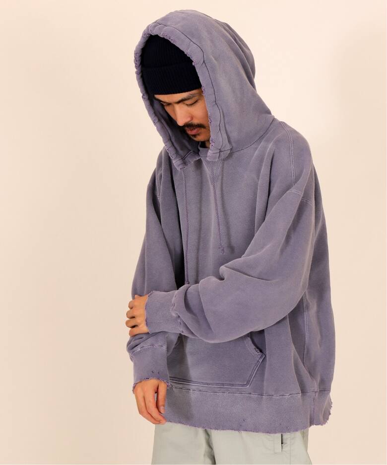 ANCELLM / アンセルム】WISM 別注 DAMAGE SWEAT HOODIE（パーカー 