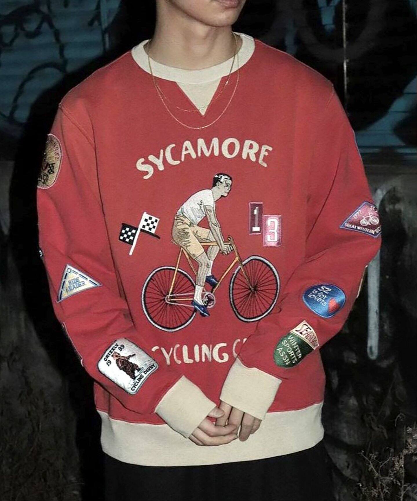 Samuel Zelig / サミュエル ゼリグ】CYCLING CREWNECK（スウェット 