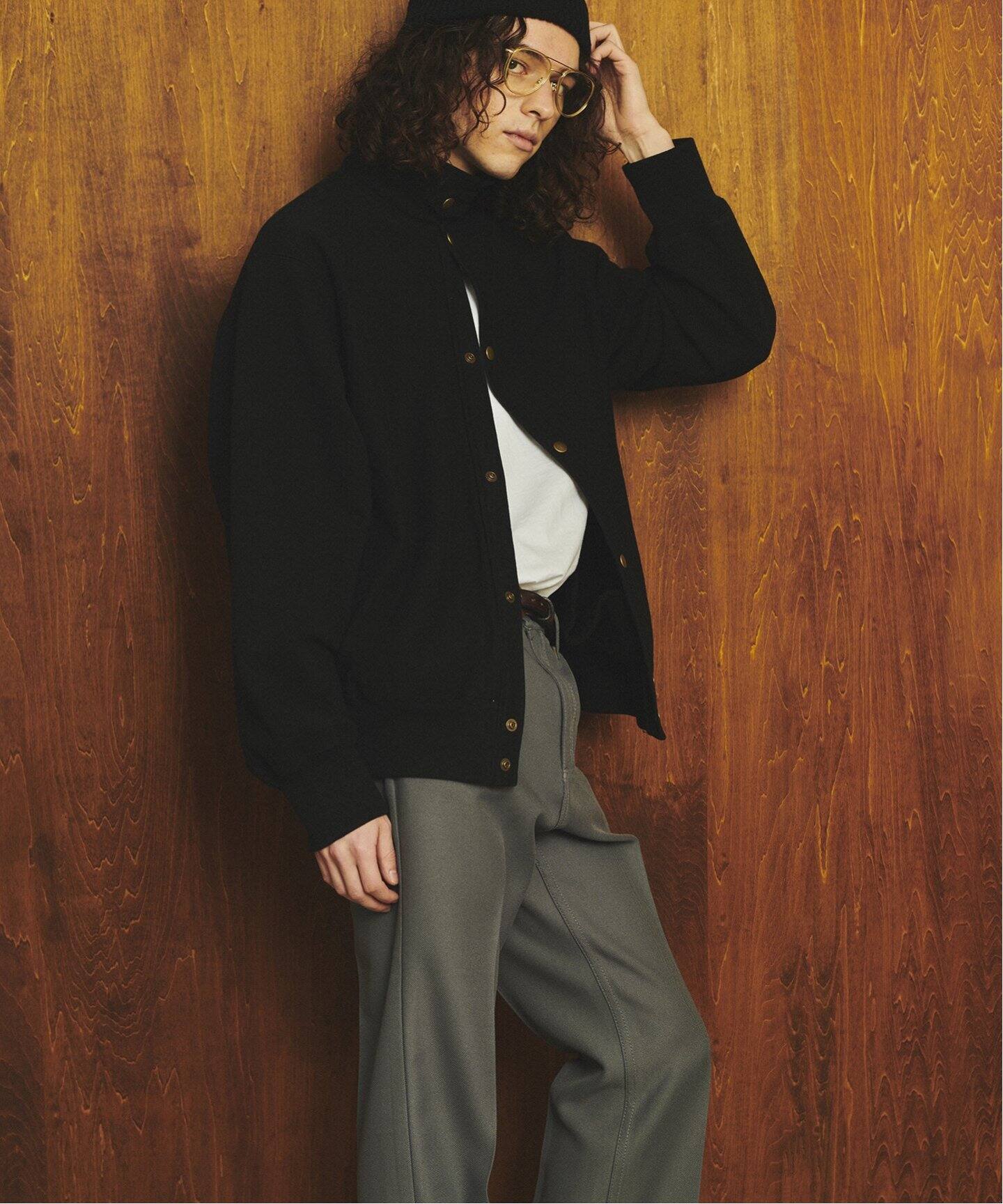 STANDARD JOURNAL / スタンダード ジャーナル】Snap sweat cardigan BY  