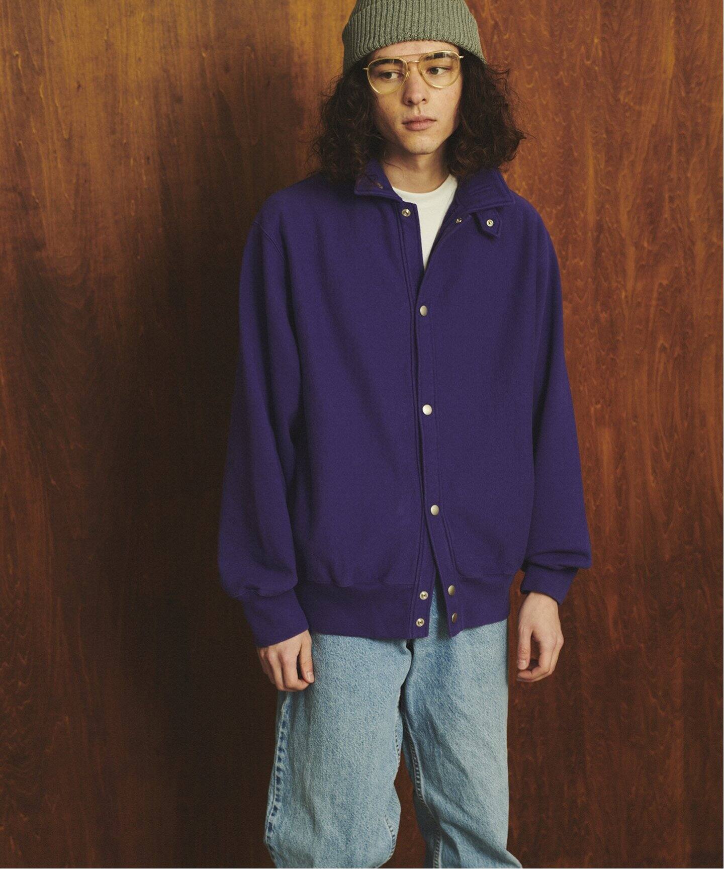 STANDARD JOURNAL / スタンダード ジャーナル】Snap sweat cardigan BY  