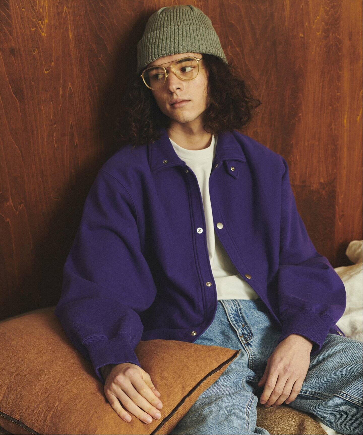 STANDARD JOURNAL / スタンダード ジャーナル】Snap sweat cardigan BY  