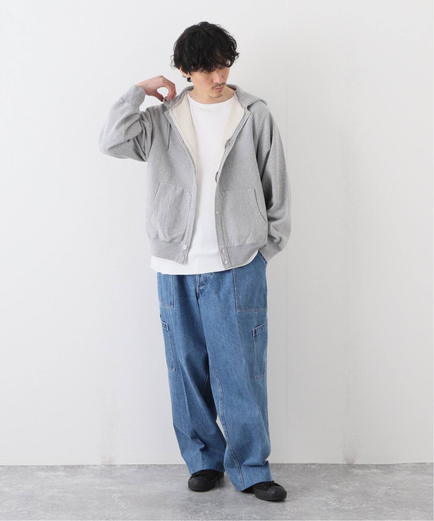STANDARD JOURNAL / スタンダード ジャーナル】Snap sweat parka 