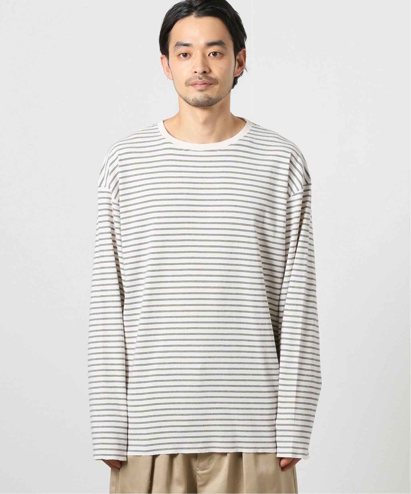 LENO / リノ】ロングスリーブ ボーダーTシャツ（Tシャツ／カットソー 