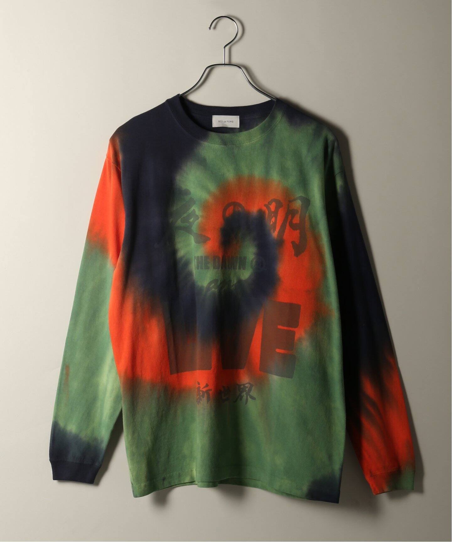 BED J.W. FORD / ベッドフォード】Tyedye Long Sleeve T-shirt（T 