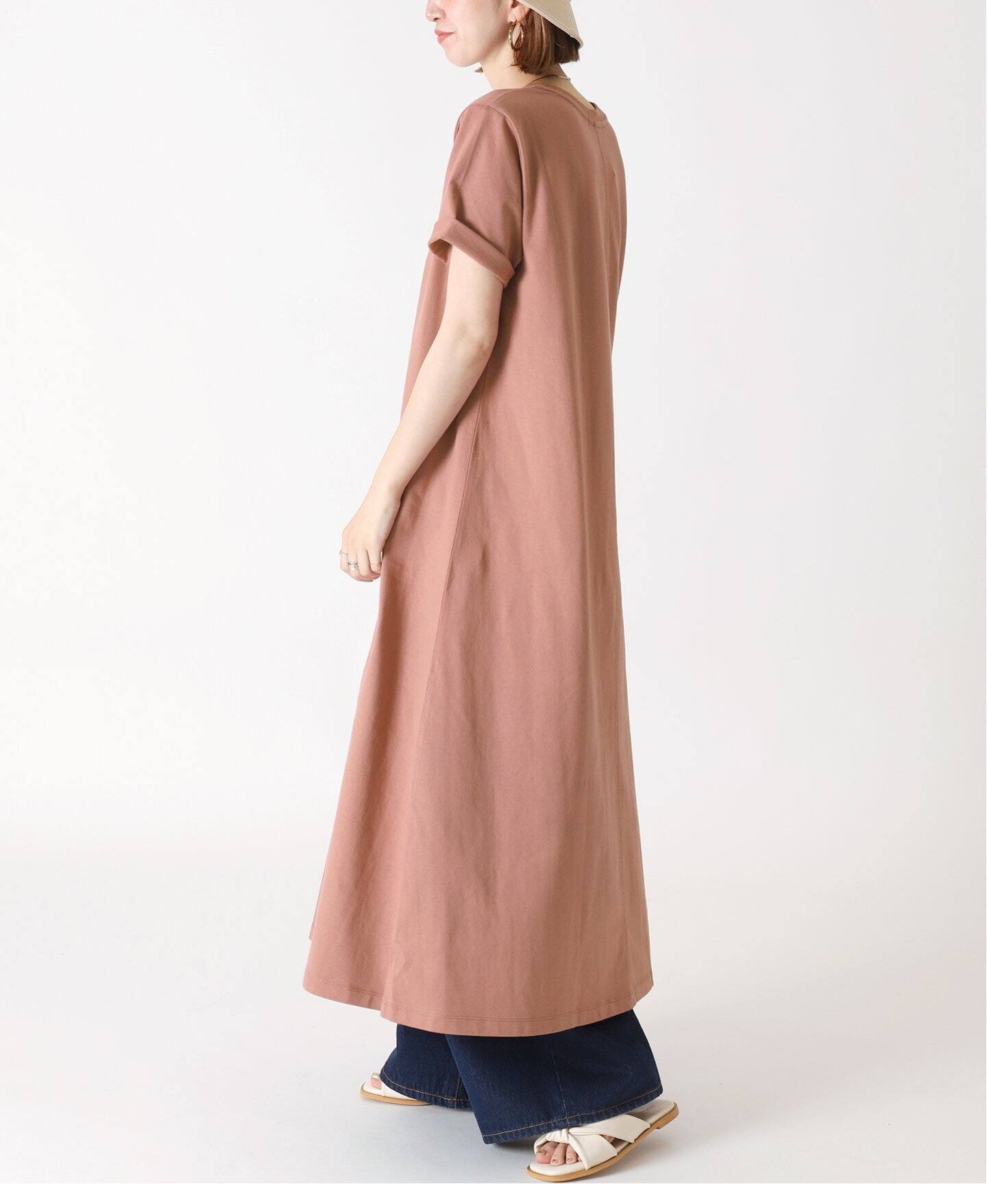 追加 五分袖度詰めワンピース B C Stock ベーセーストック 公式のファッション通販 Baycrew S Store