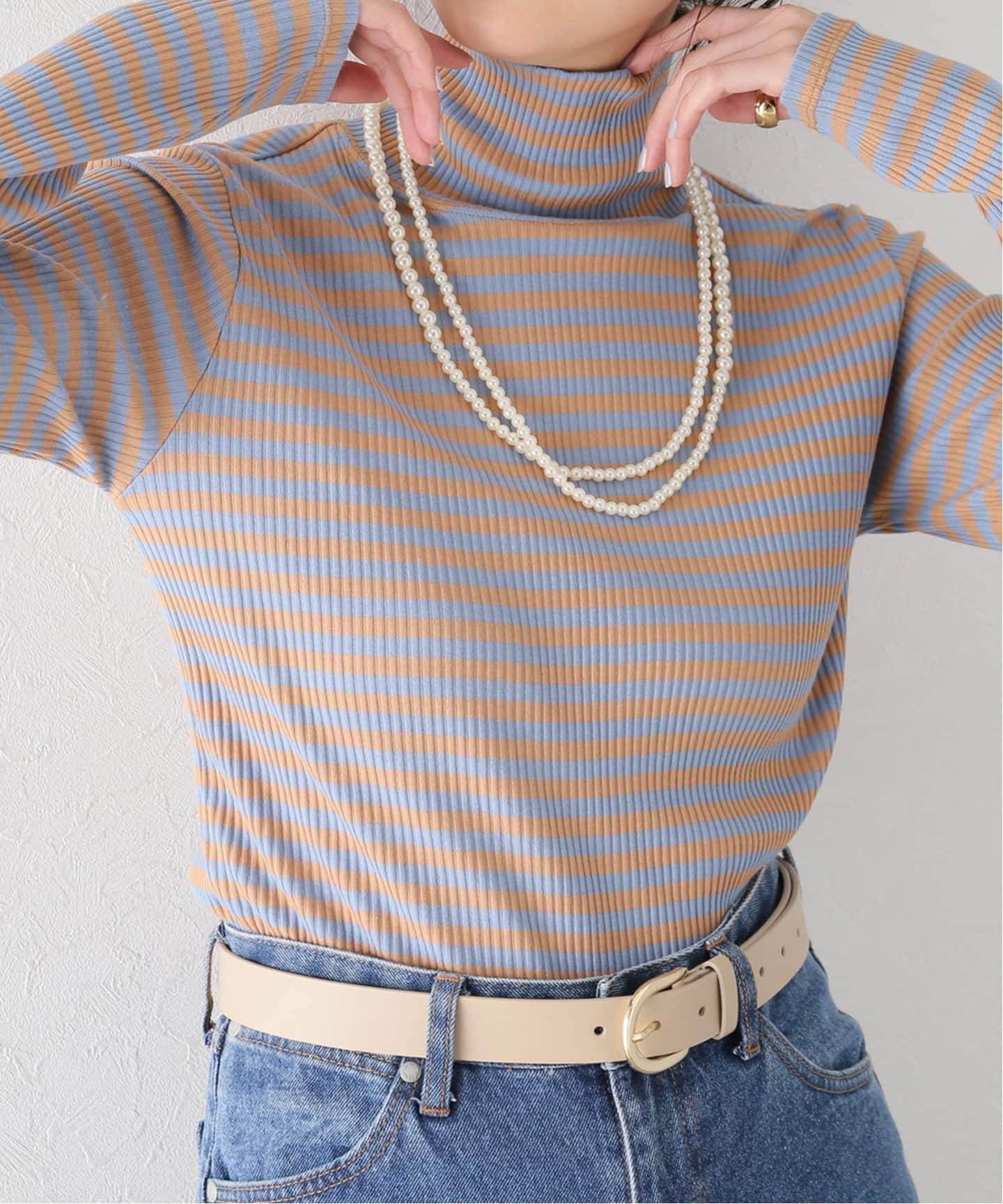 ORIGINAL ボーダータートルカットソー（Tシャツ／カットソー