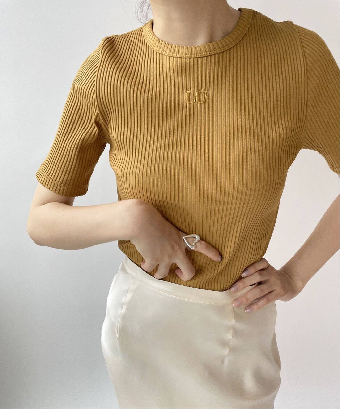 LU ストレッチリブTシャツ（Tシャツ／カットソー）｜EDIT.FOR LULU 