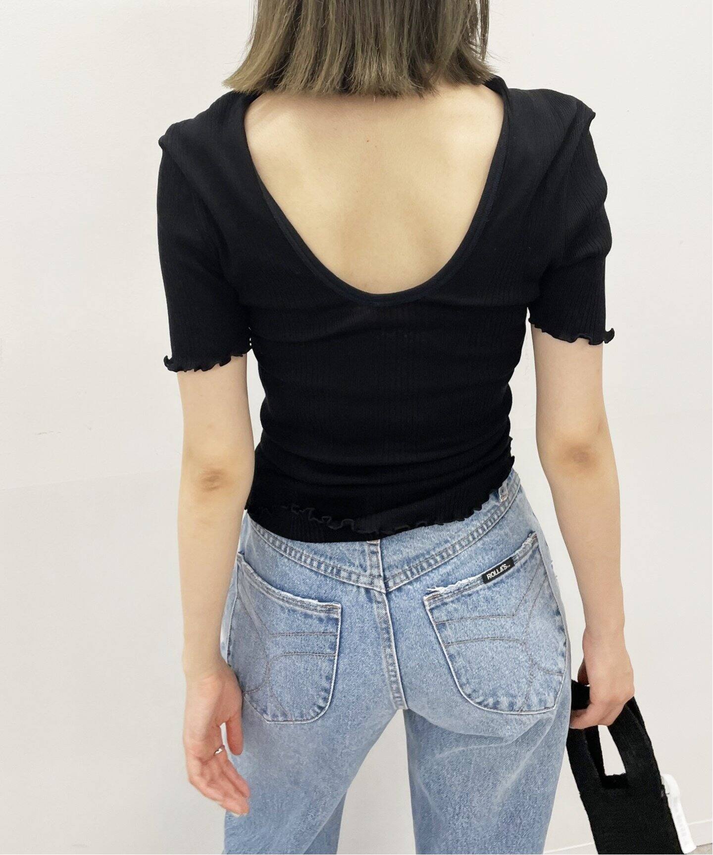 HAKUJI/ハクジ】バックオープン プルオーバー（Tシャツ／カットソー 