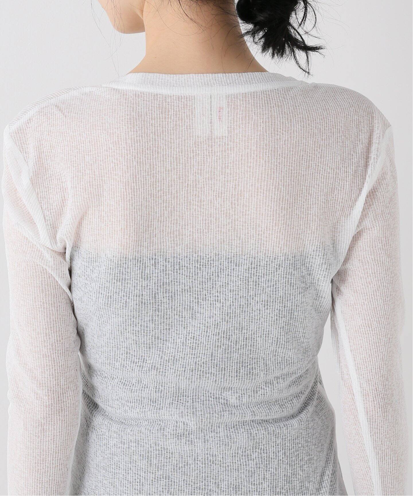 YUHAN WANG/ユハン ワン】printed cat top（Tシャツ／カットソー 