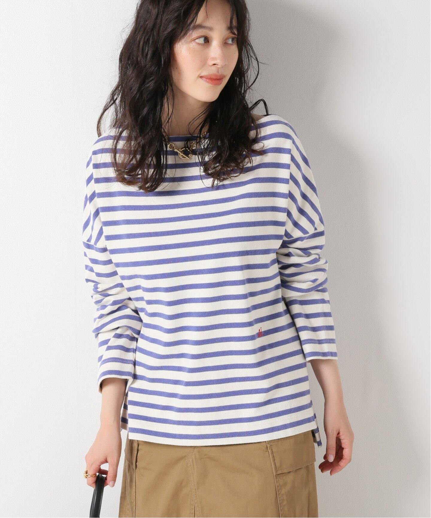 MADISONBLUE/マディソンブルー】BORDER ボートネックプルオーバー(OZW  