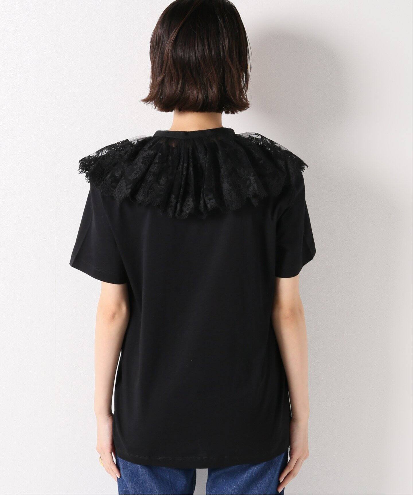 PATOUつけ襟付きカットソー 