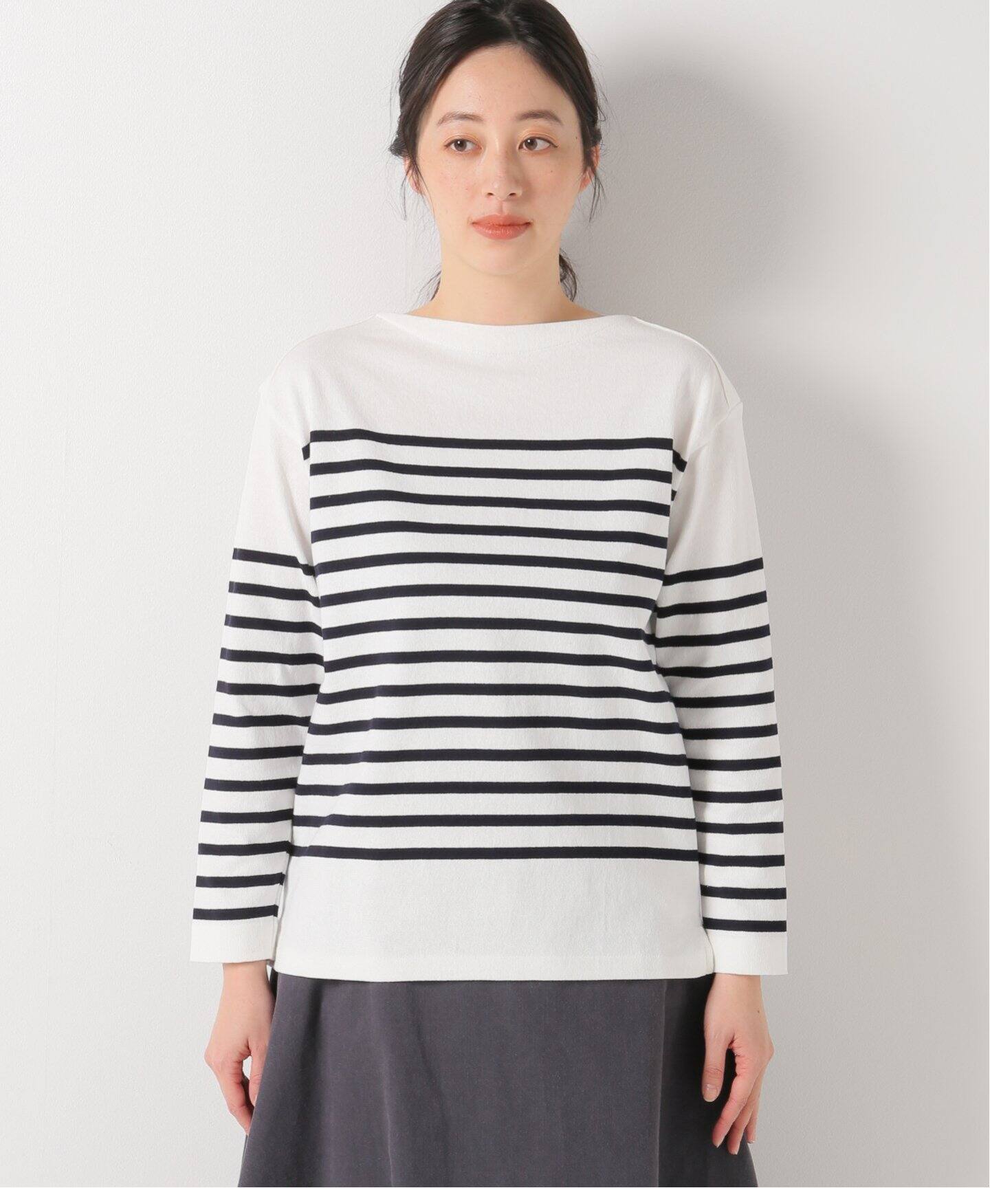 MADISONBLUE/マディソンブルー】ボーダープルオーバー（Tシャツ 