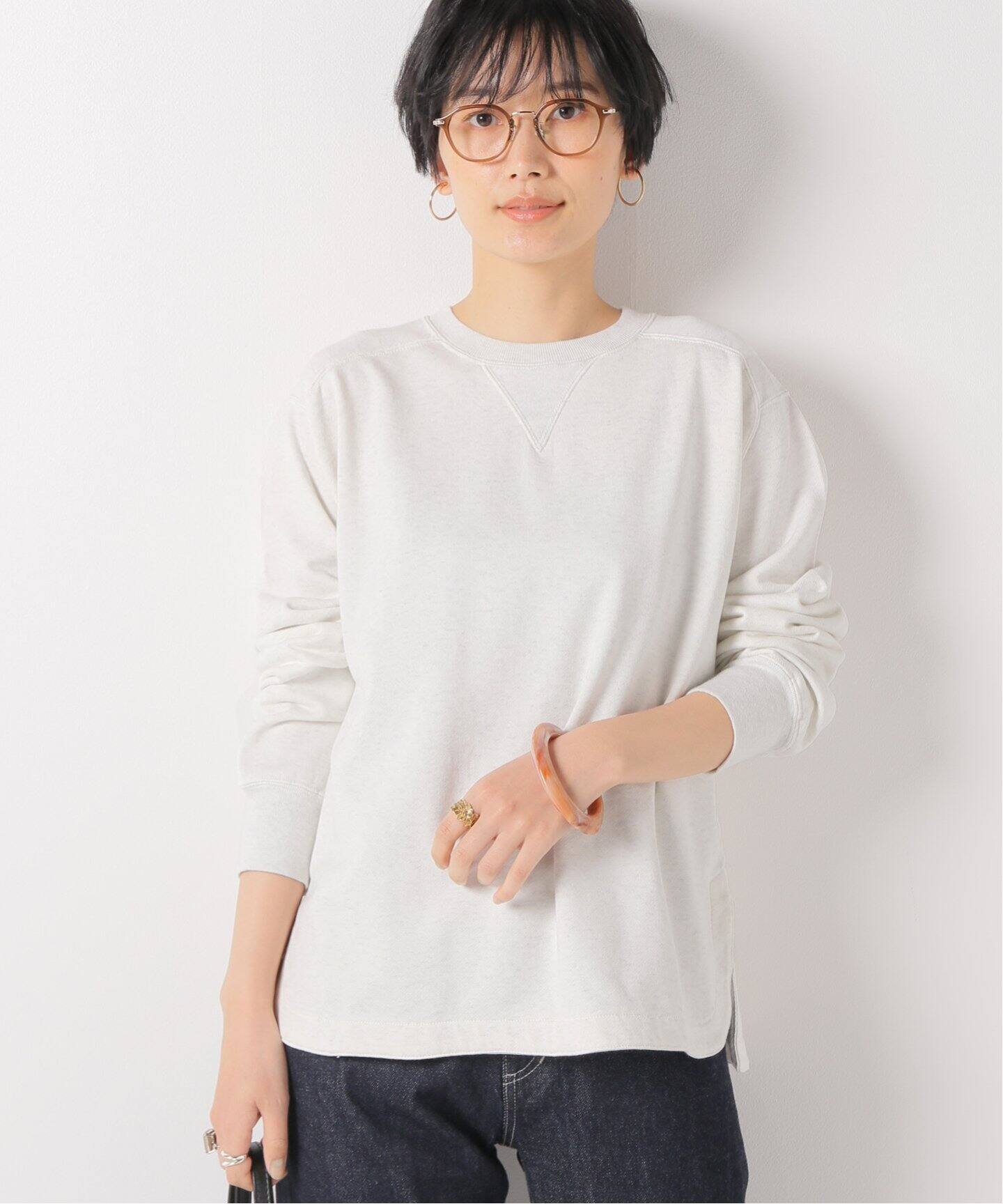 AURALEE＞ロングスリーブ スウェット