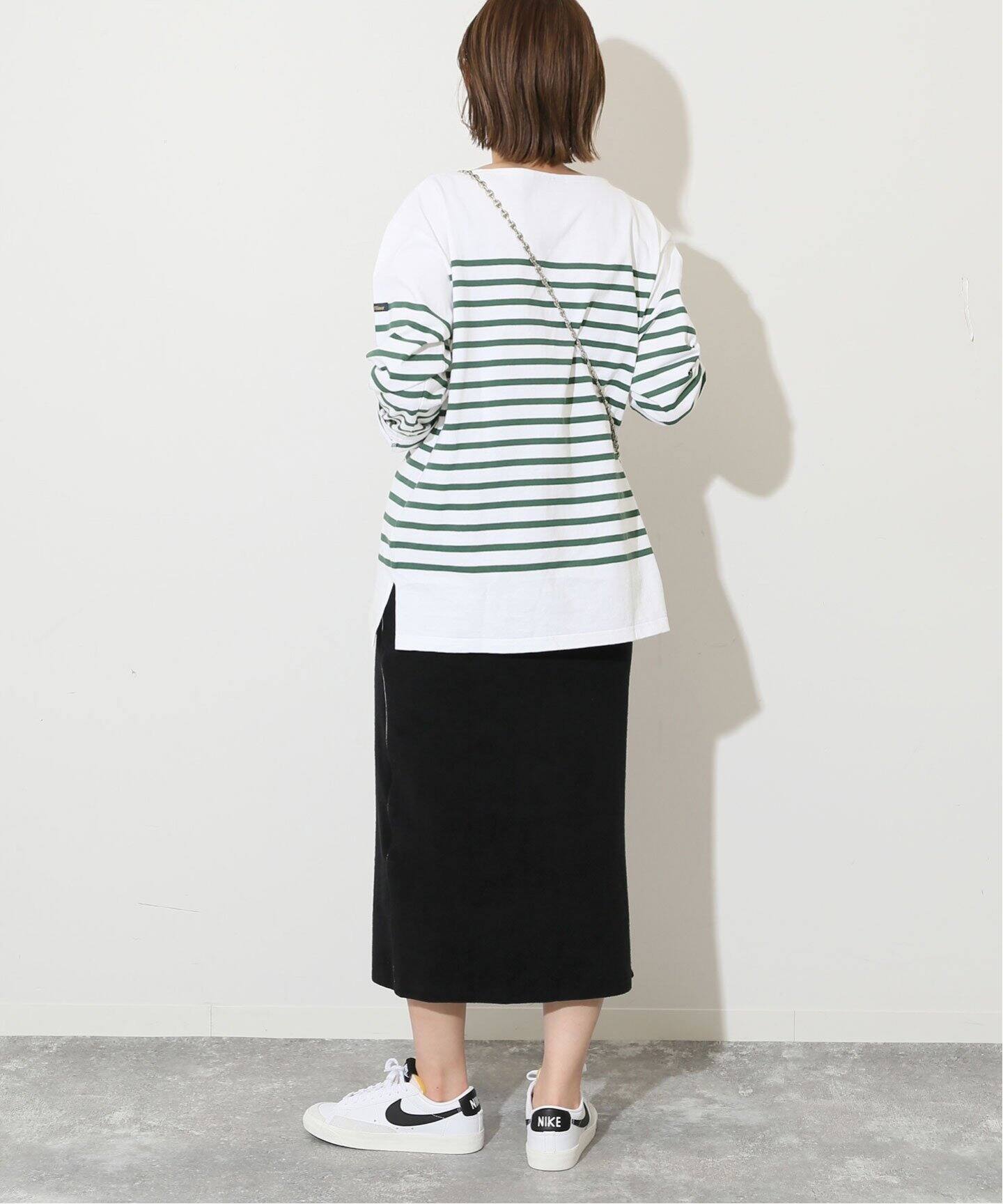 LE MINOR/ルミノア】SLOBE別注パネルボーダーカットソー（Tシャツ