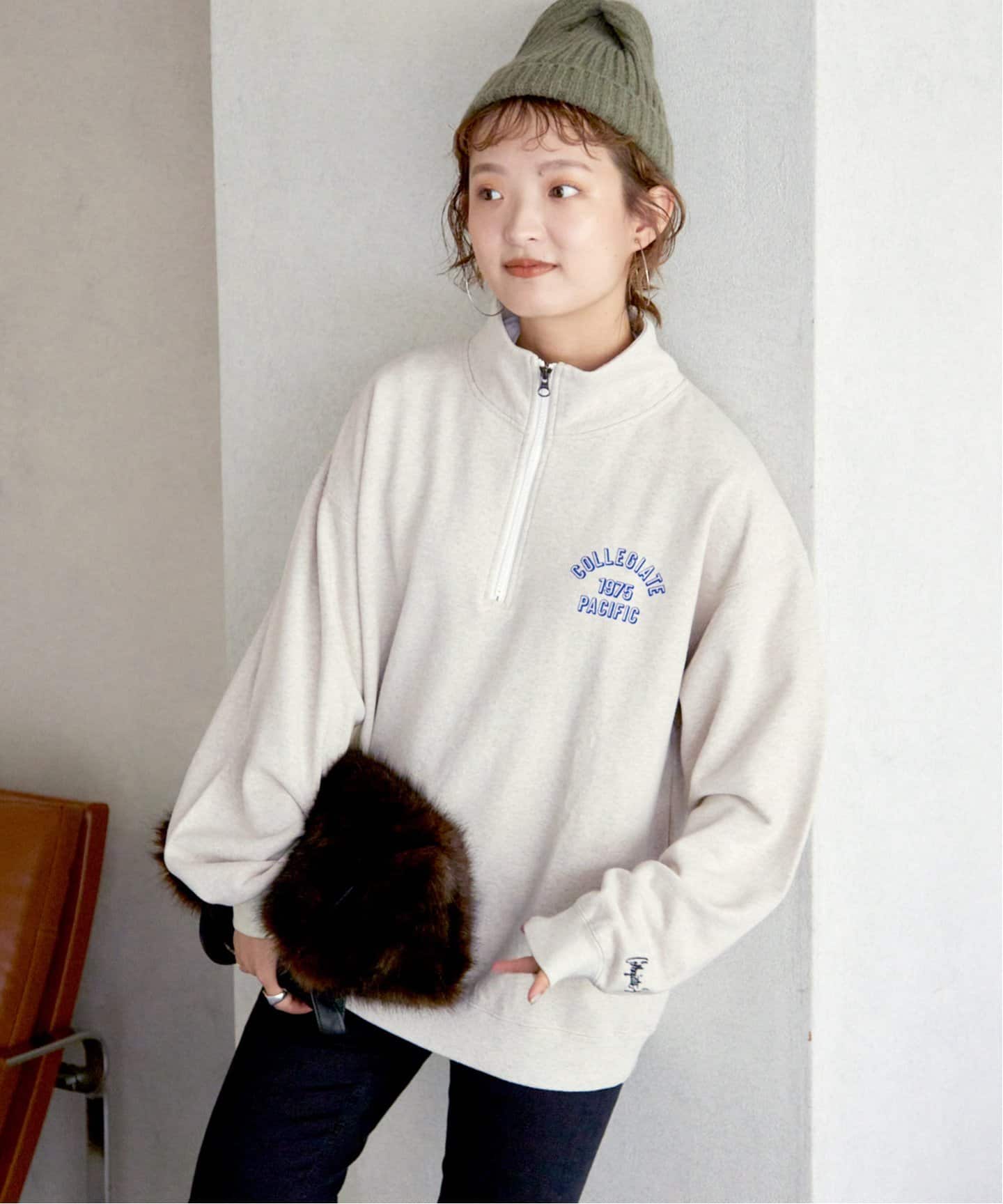 collegiate pacific ハーフジップ　半袖スウェット　60s collegiate pacific ハーフジップ 半袖スウェット 60s