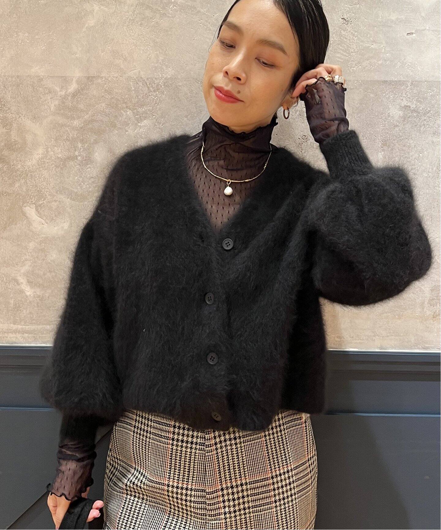 追加》IENA LA BOUCLE ドットチュールタートルネック（Tシャツ  