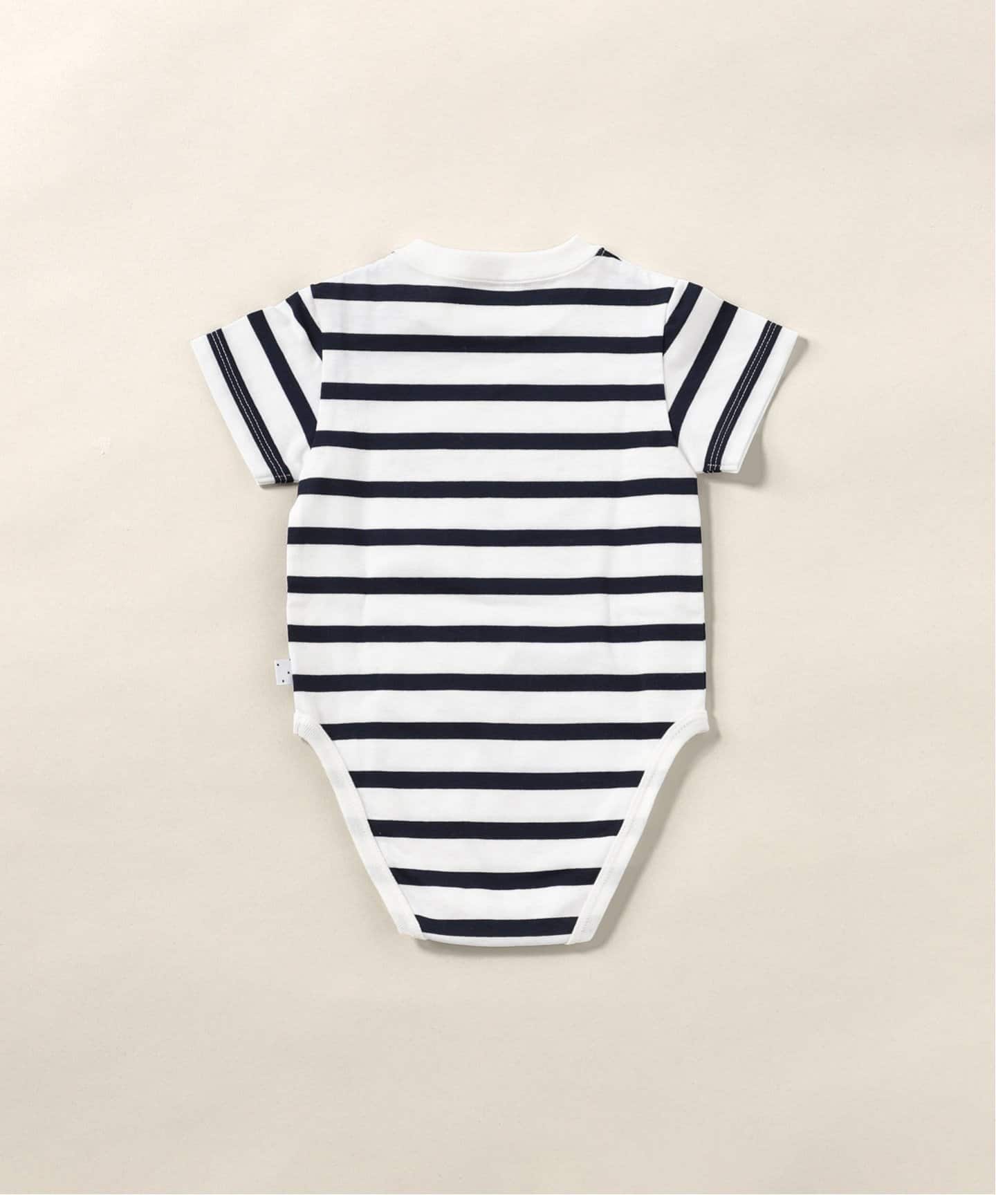 IENA ENFANT 黒チェック柄ロンパース  スタイ　セット 襟付きロンパース baby(70cm-90cm)（ベビーウェア）｜IENA